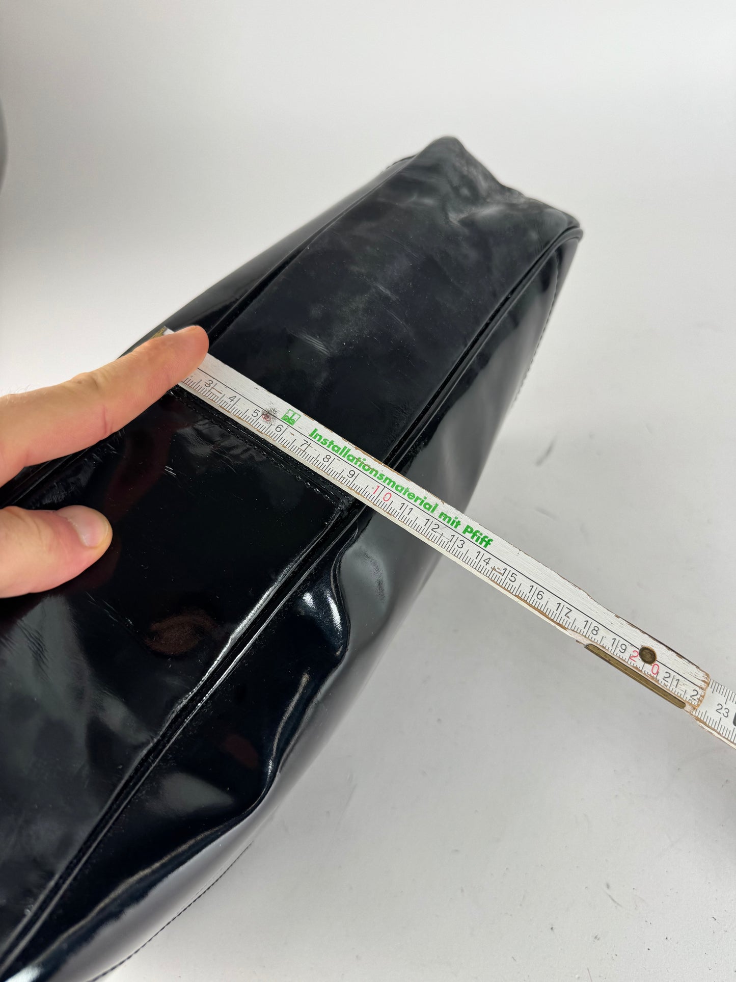 Vintage Emilio Pucci Patent leather Tote Bag black