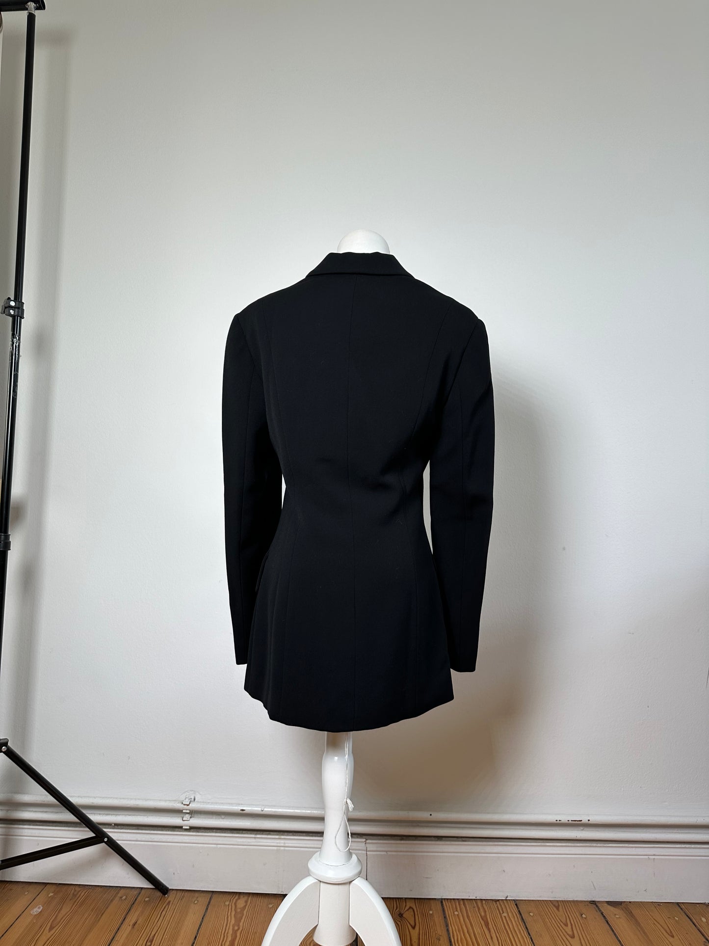 Vintage Ferragamo Wool Blazer Black L