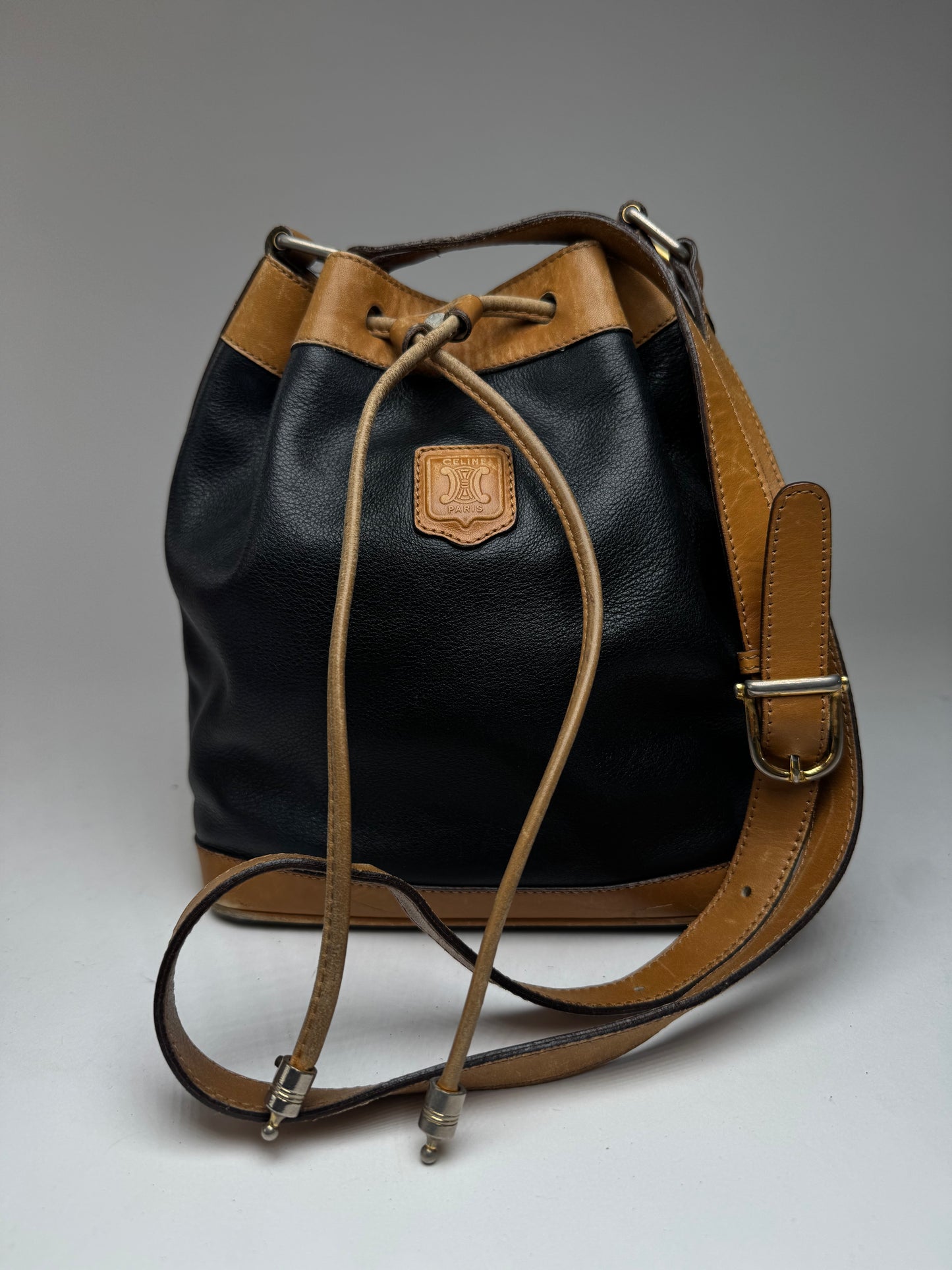 Sac Seau Céline Vintage Noir Marron