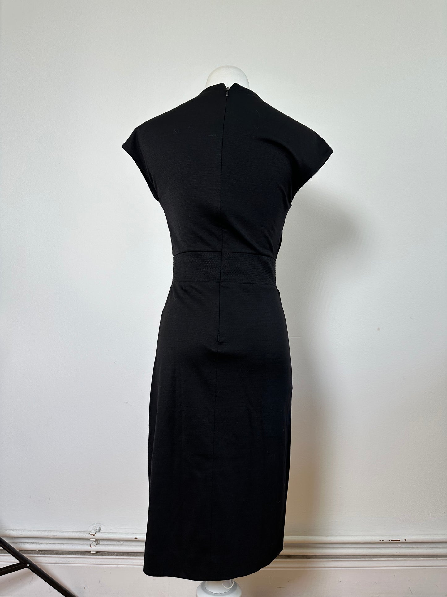 Vintage Ferragamo Viscose Blend Dress Black L