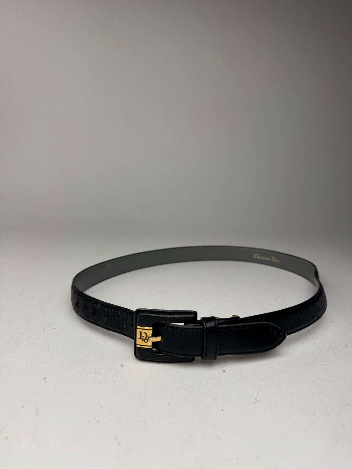 Vintage Dior Leather belt black