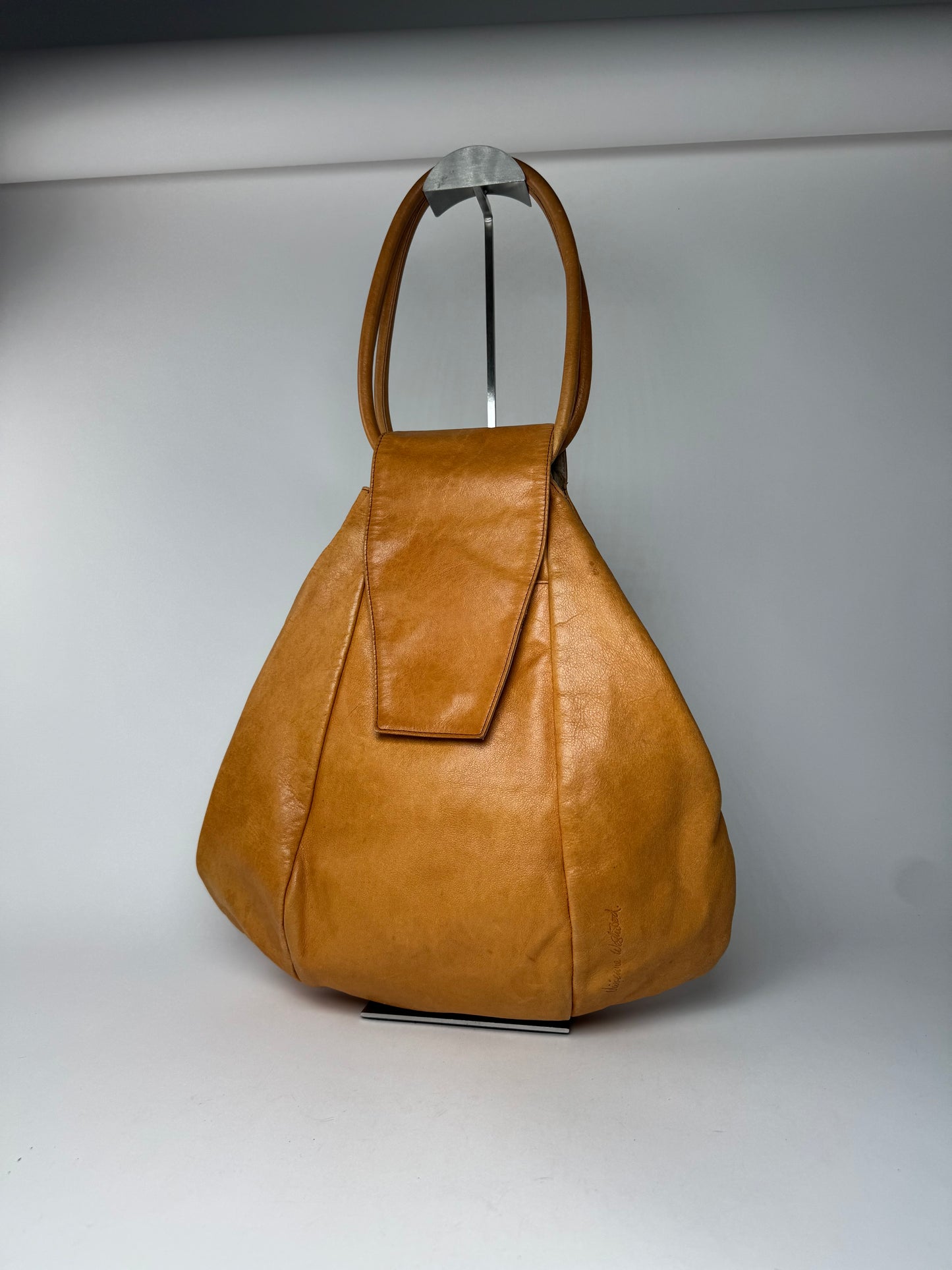 Sac vintage en cuir bidirectionnel Vivienne Westwood camel