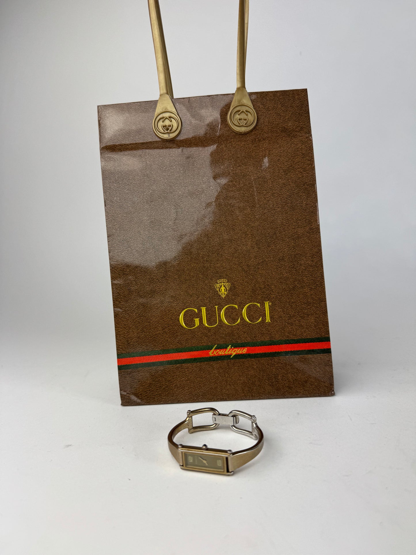 Vintage Gucci Bronze Horsebit Quartz Watch