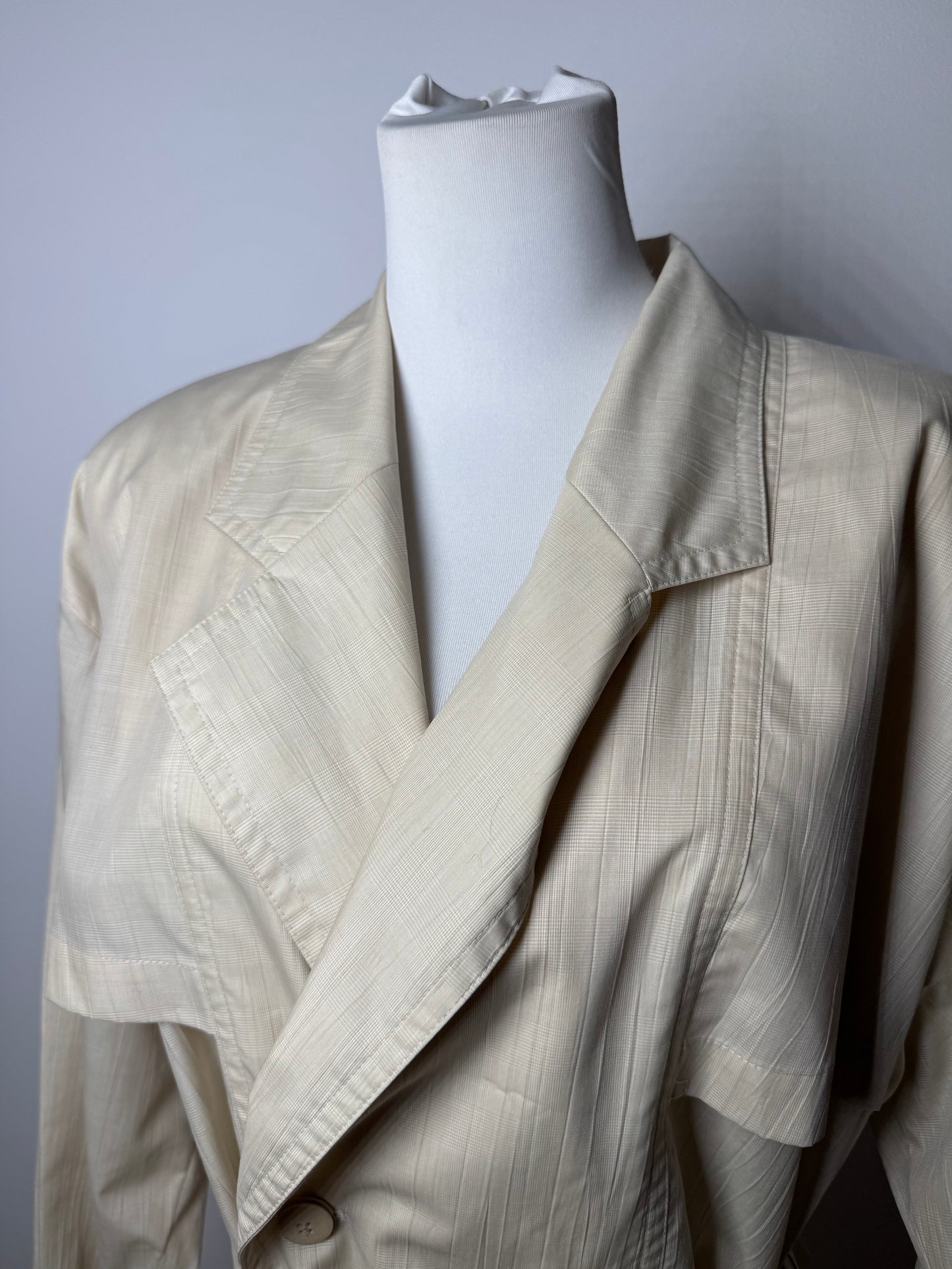 Vintage Courreges Trenchcoat Beige / Gold 38\M