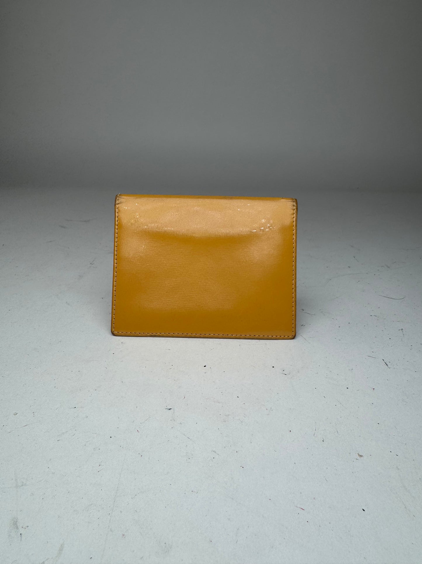 Vintage Loewe Madrid Leather Card Holder Yellow