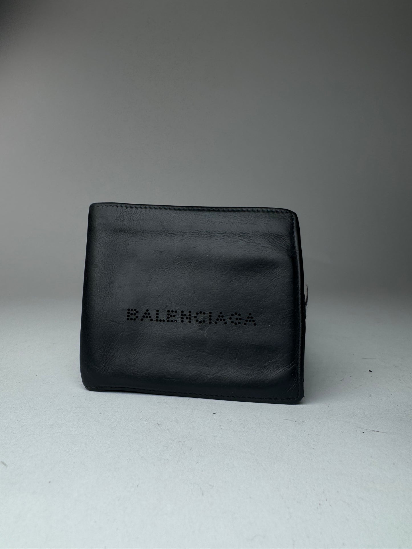 Vintage Balenciaga Flapable leather wallet black