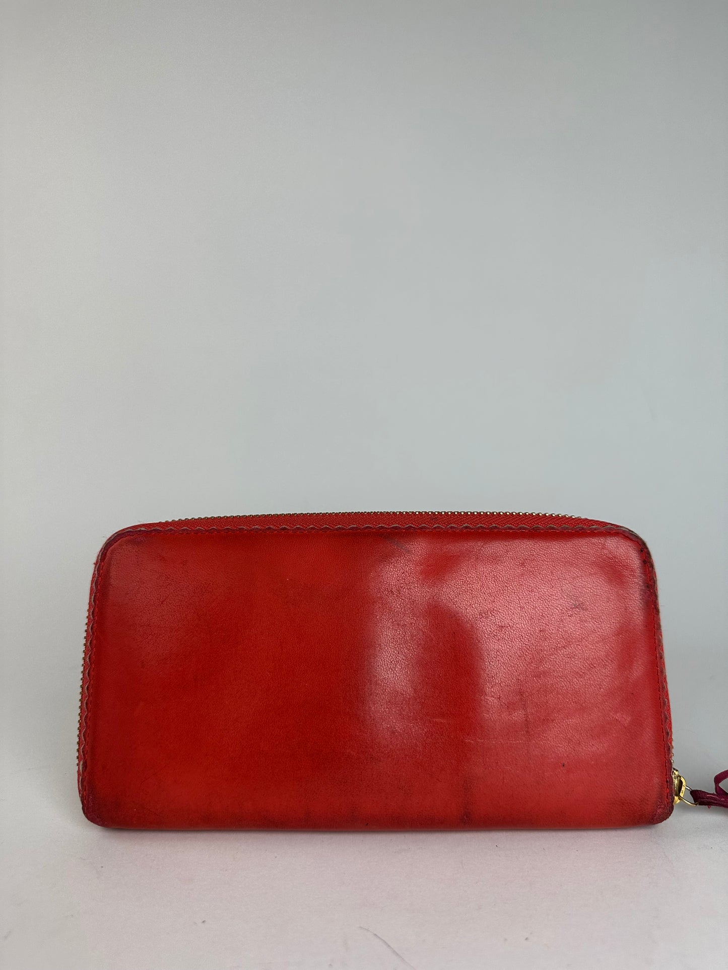 Vintage Loewe Madrid Zippy Wallet Red