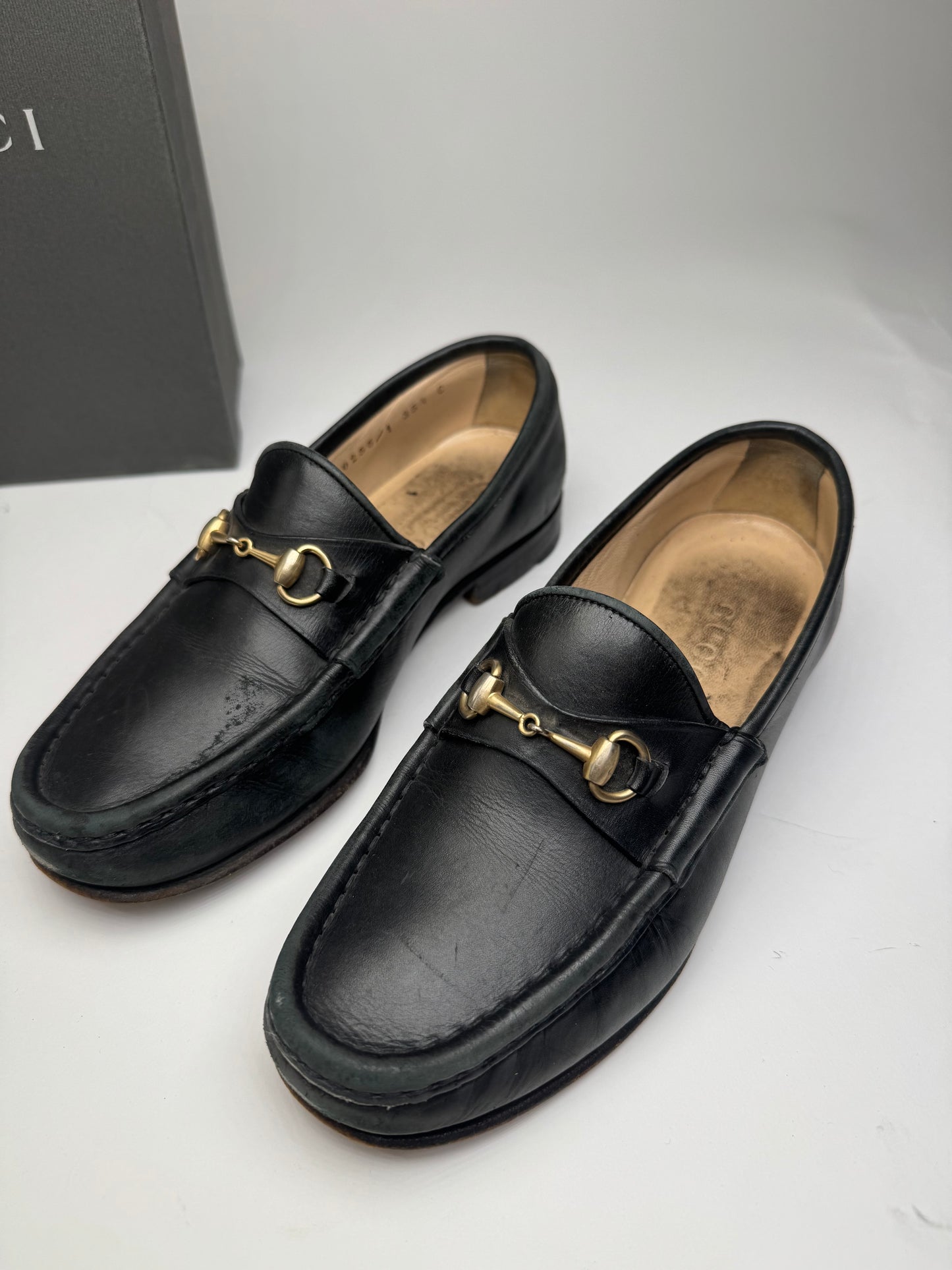 Vintage Gucci Horsebit Leather Loafer Black EU36C