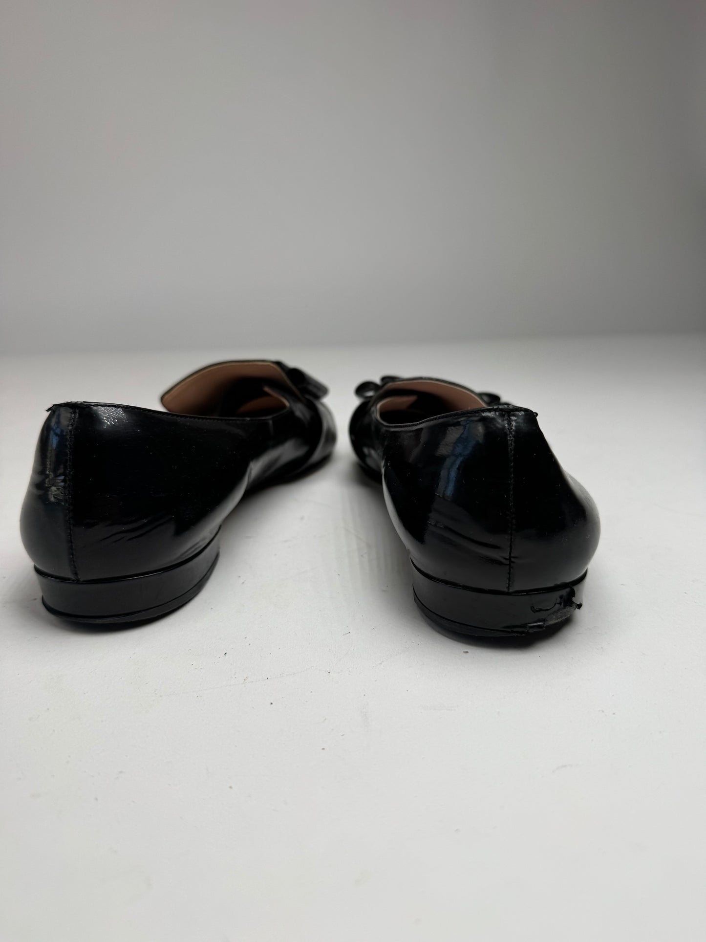 Miu Miu Patent Leather Ballerinas black 38