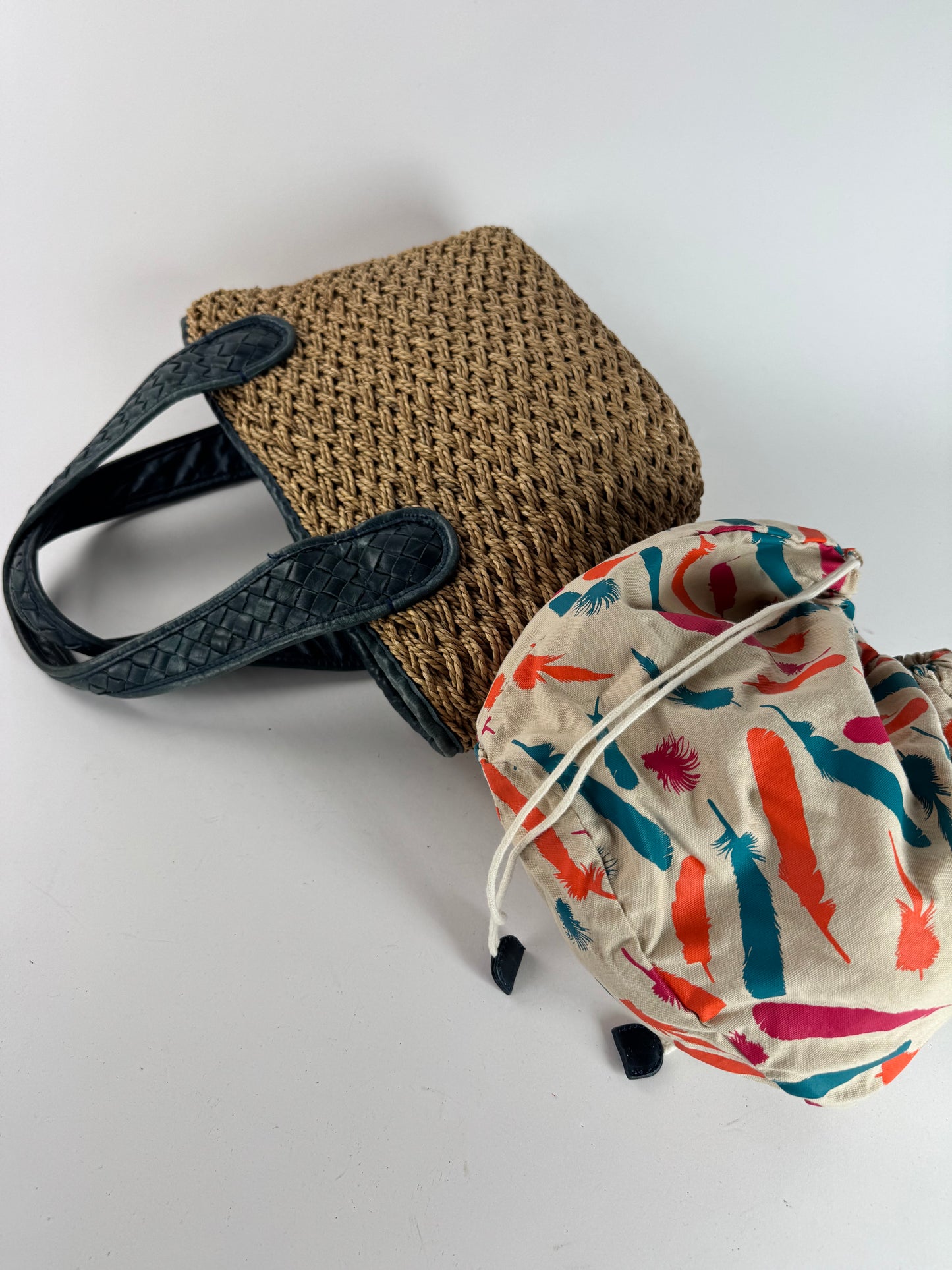 Vintage Issey Miyake Shopper beige Blue