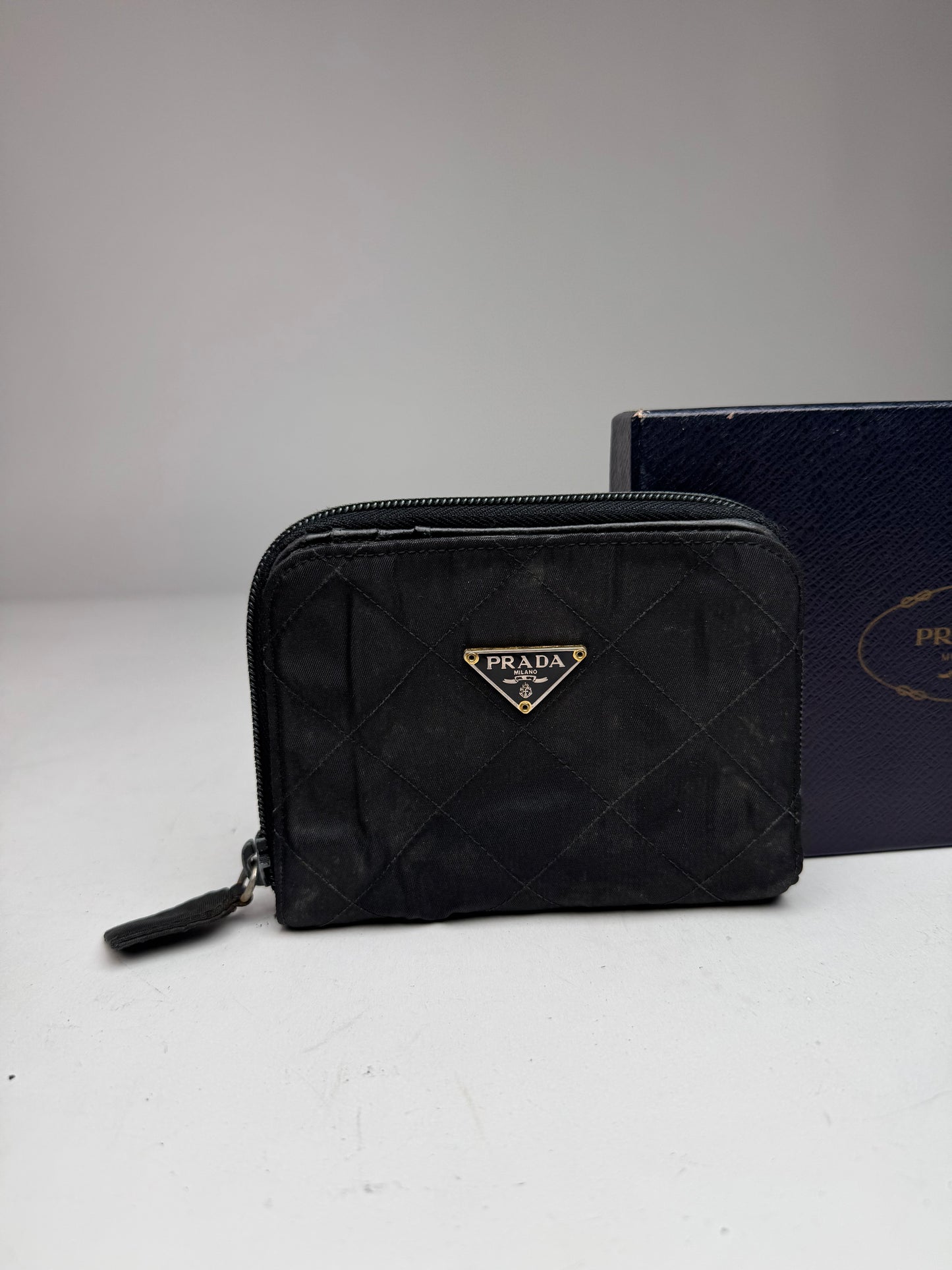 Vintage Prada Canvas Wallet Black