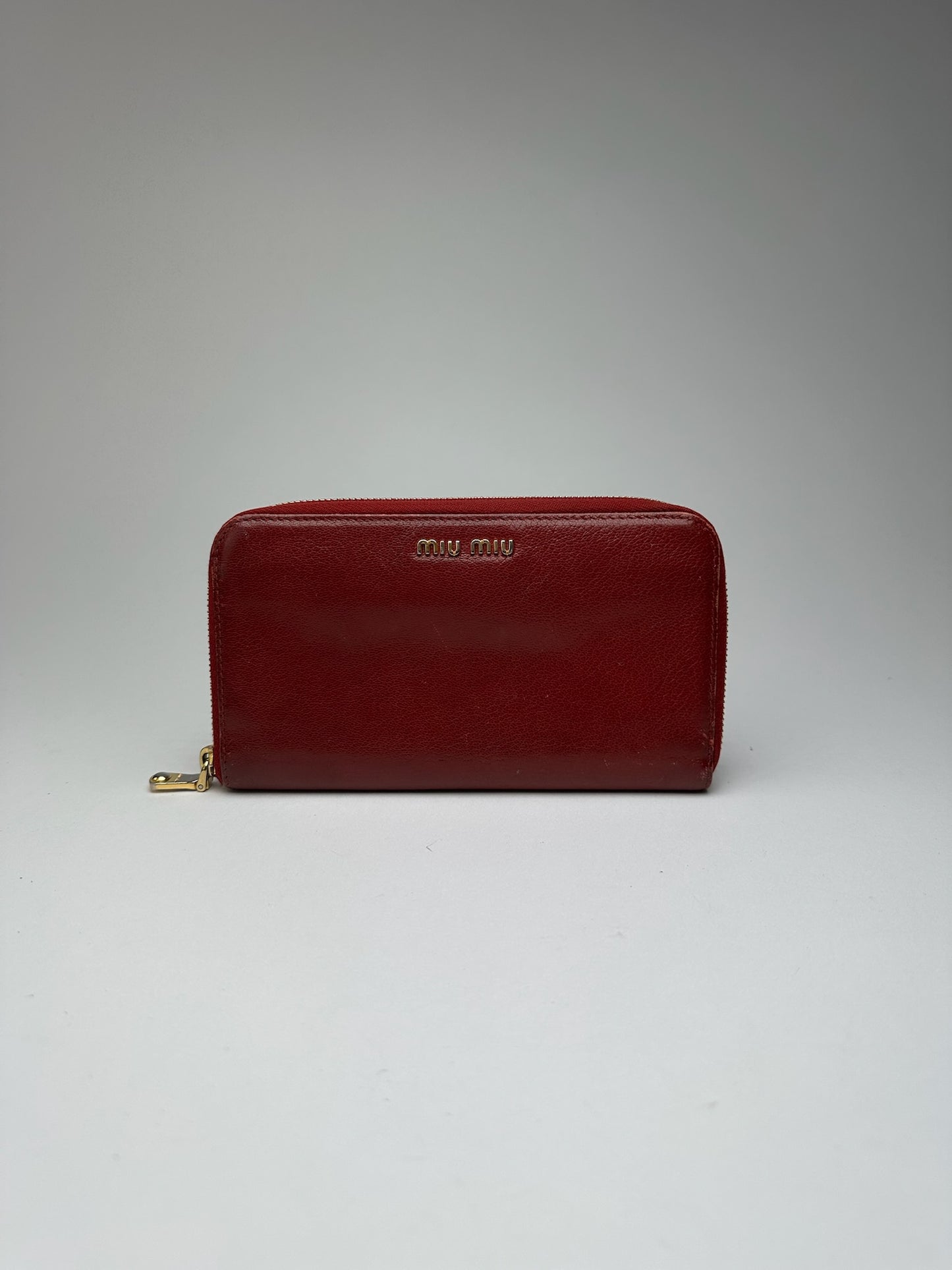 Vintage Miu Miu Leather wallet red