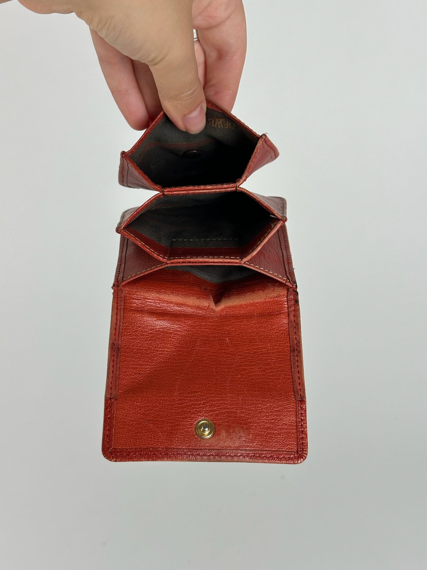 Vintage Loewe Madrid Coin Case orange