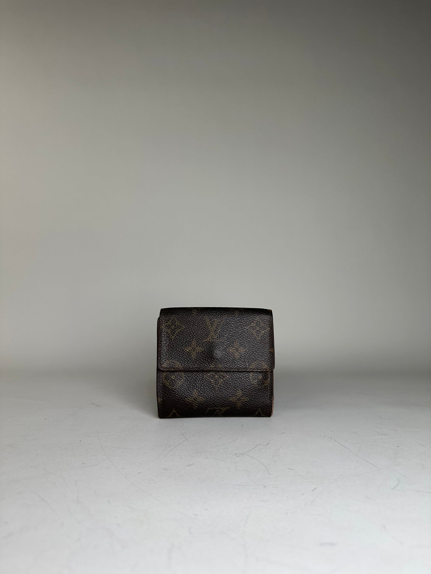 Vintage Louis Vuitton Monogram Canvas Wallet Brown Gold