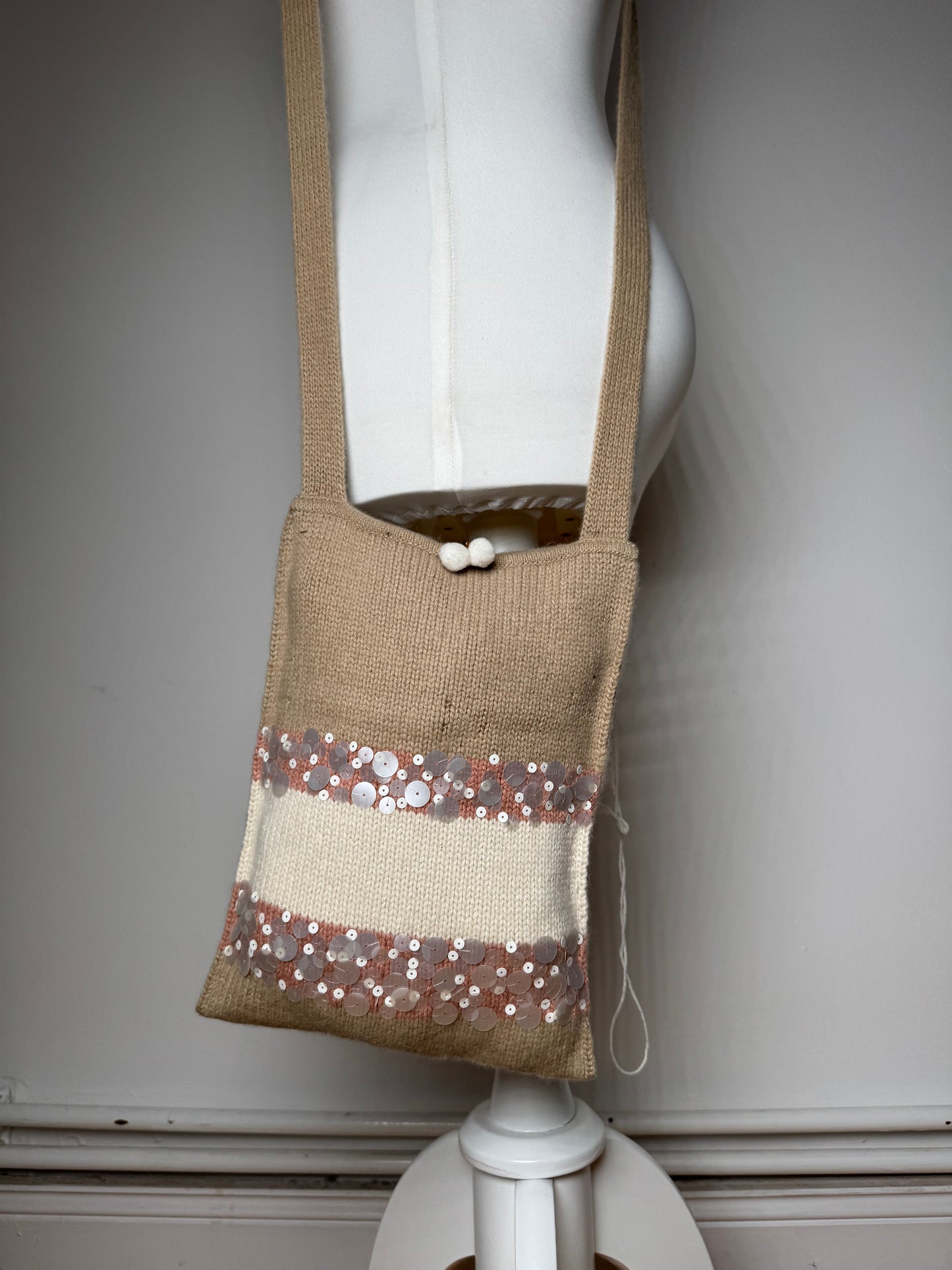 Sac vintage en cachemire Bottega Veneta marron