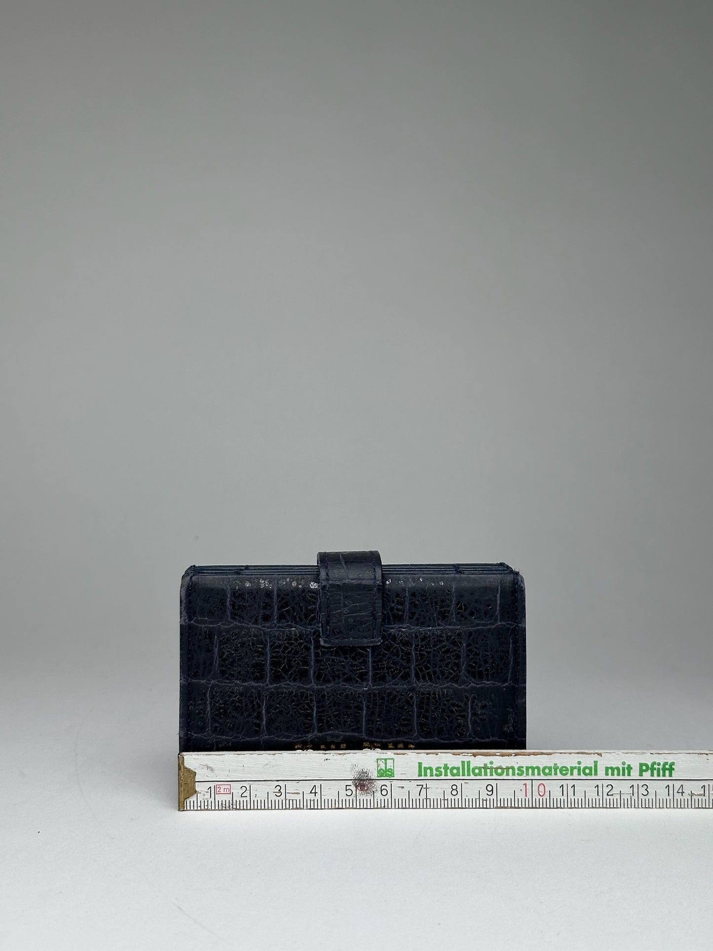 Vintage Miu Miu Patent Leather Card Holder Navy