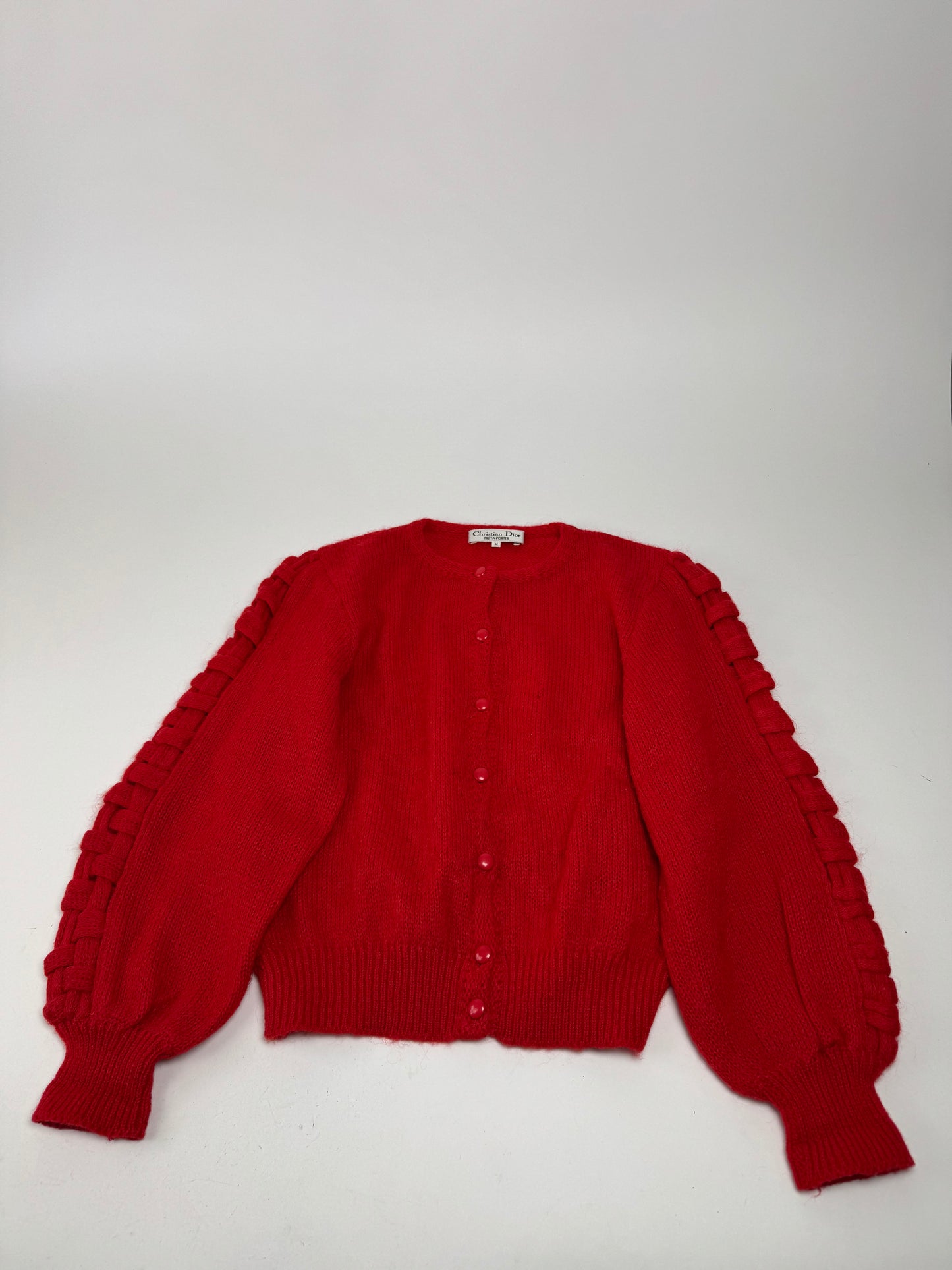 Vintage Dior Wool Sweater Red M