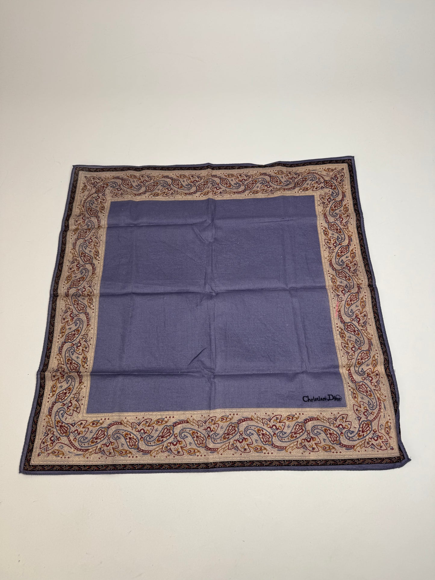 Vintage Dior Scarf Purple Brown