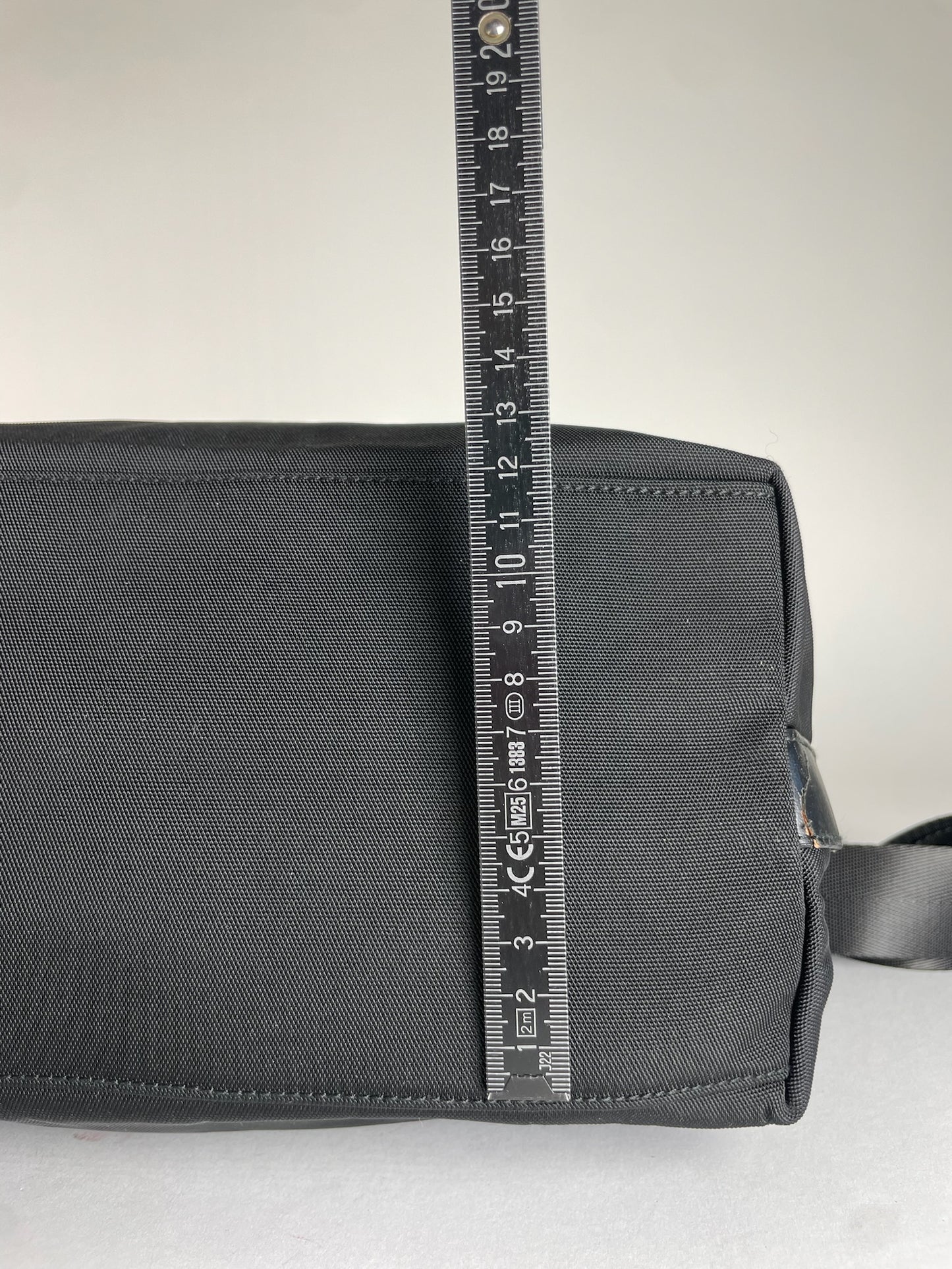 Vintage Gucci Leather / Canvas Hobo Handbag Black