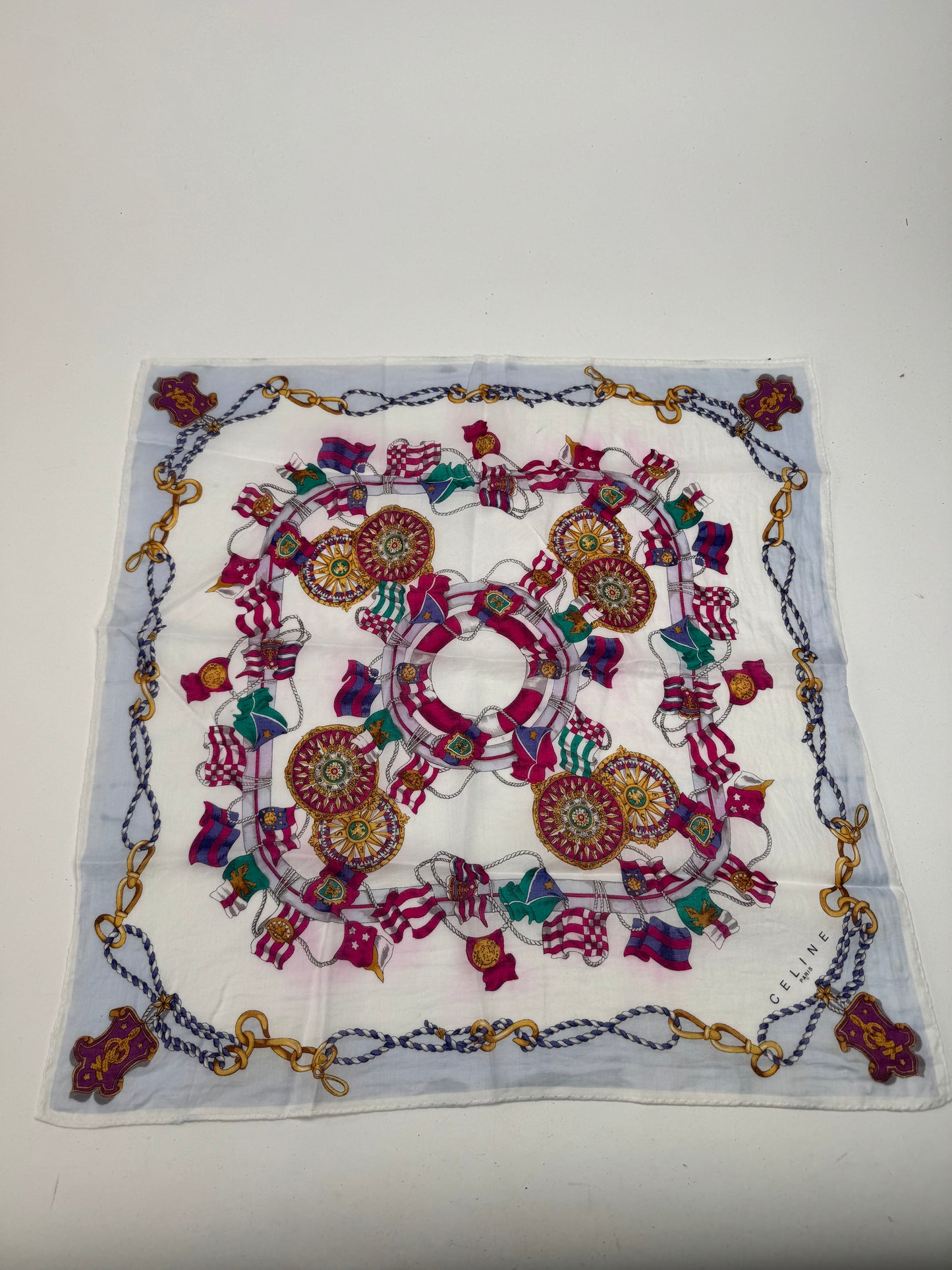 Vintage Celine floral scarf