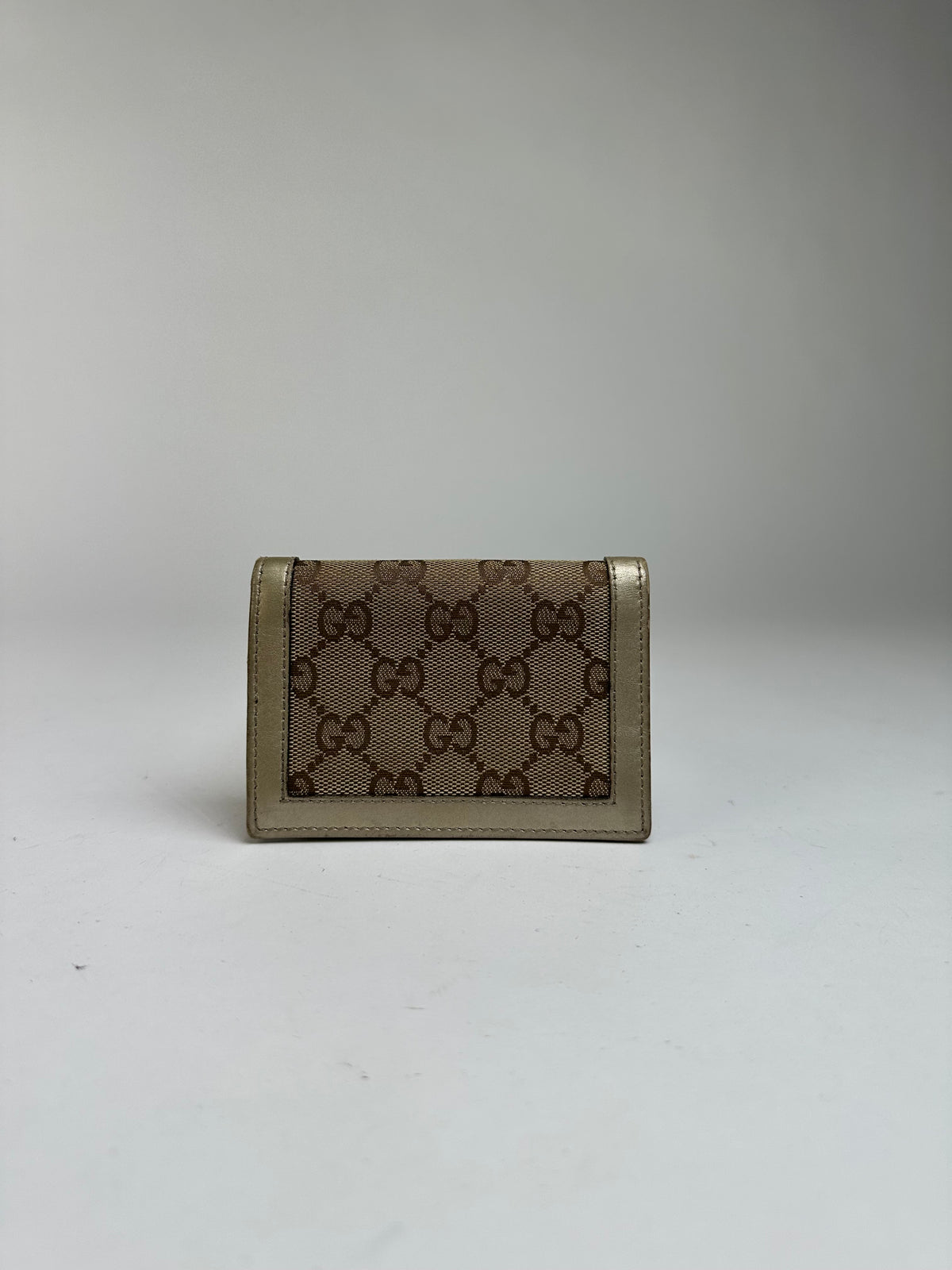Vintage Gucci GG Supreme Bifold Wallet c. 2010 Beige Brown