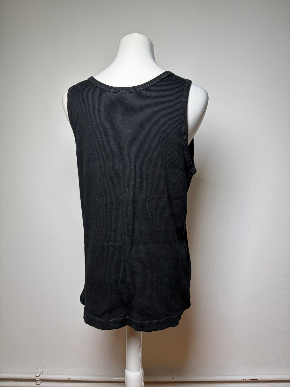 Vintage Issey Miyake Ribbed Tank Top Black M