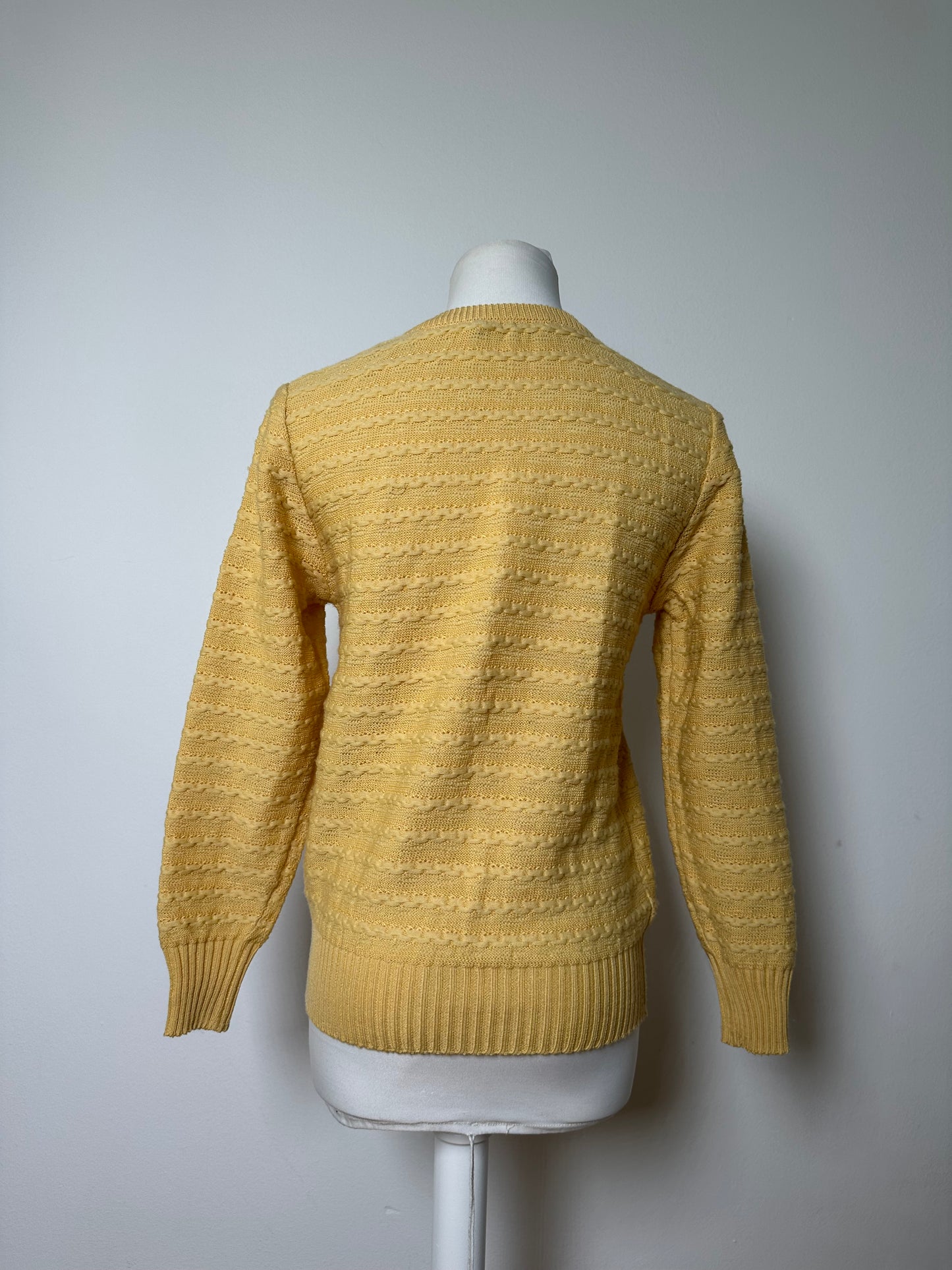 Vintage Dior Knit Sweater Light Yellow M