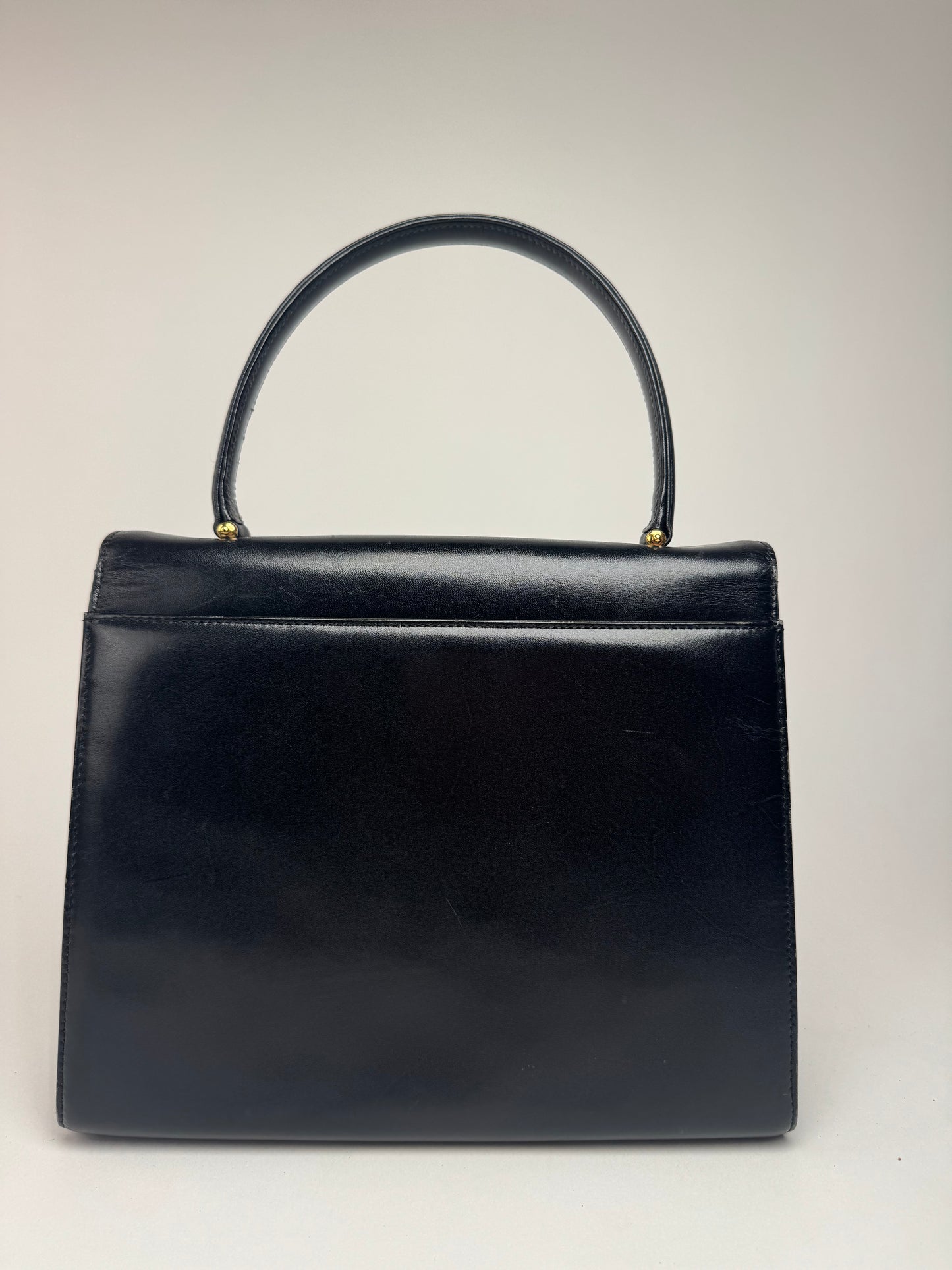 Sac vintage en cuir Givenchy 4G noir