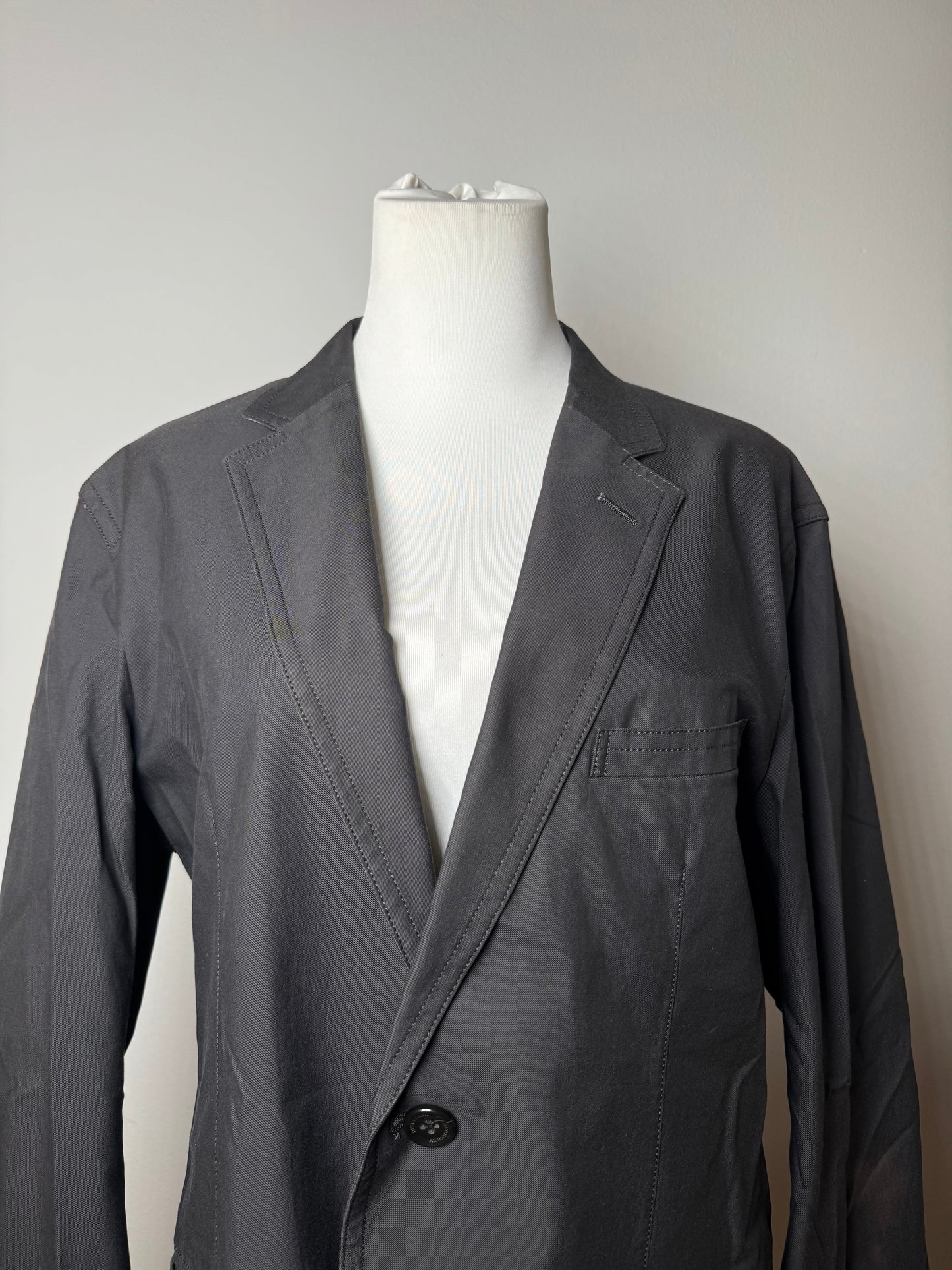 Vintage Burberry Cotton Short Coat M black