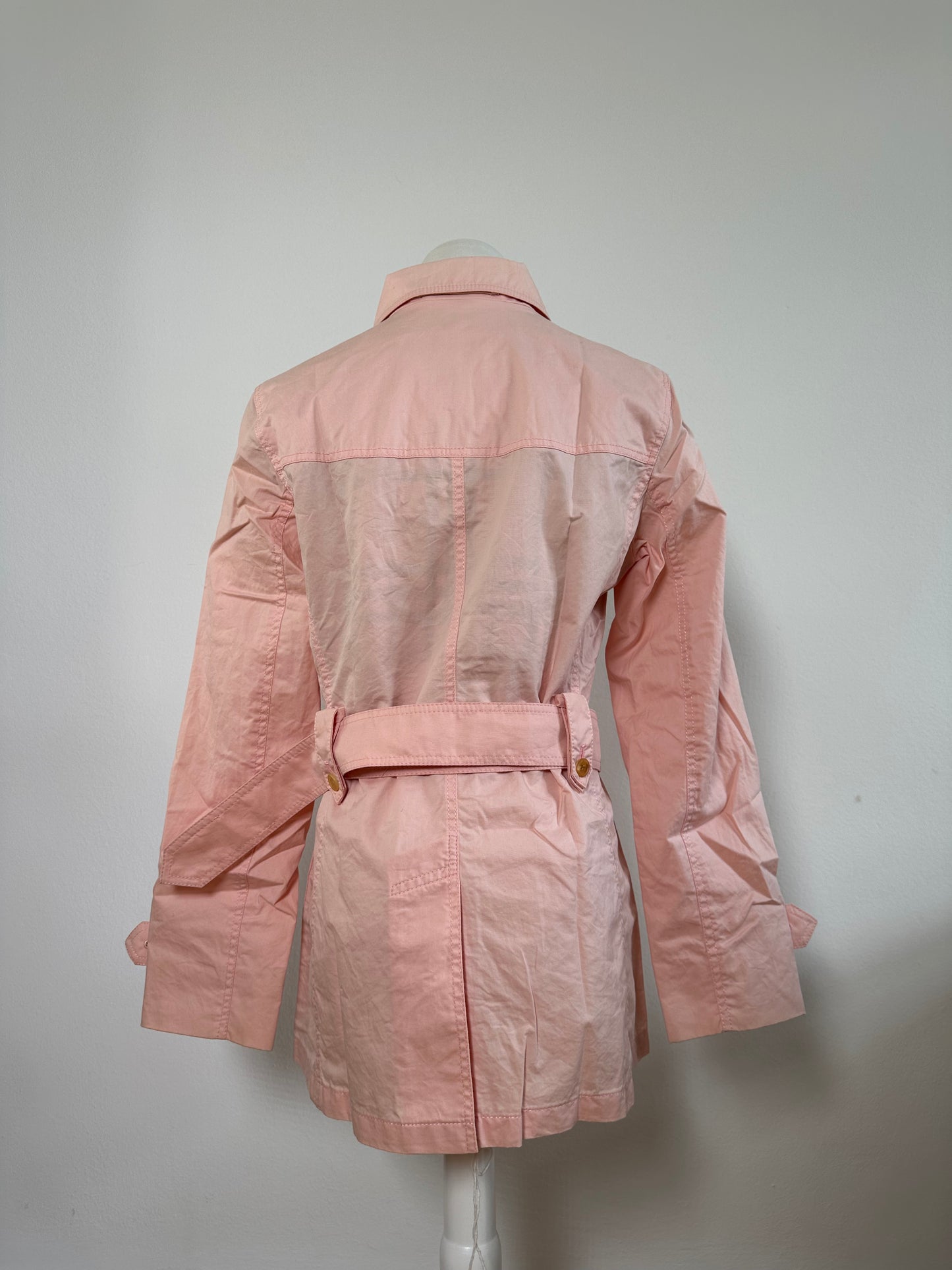 Vintage Burberry Cotton Coat Light Pink M