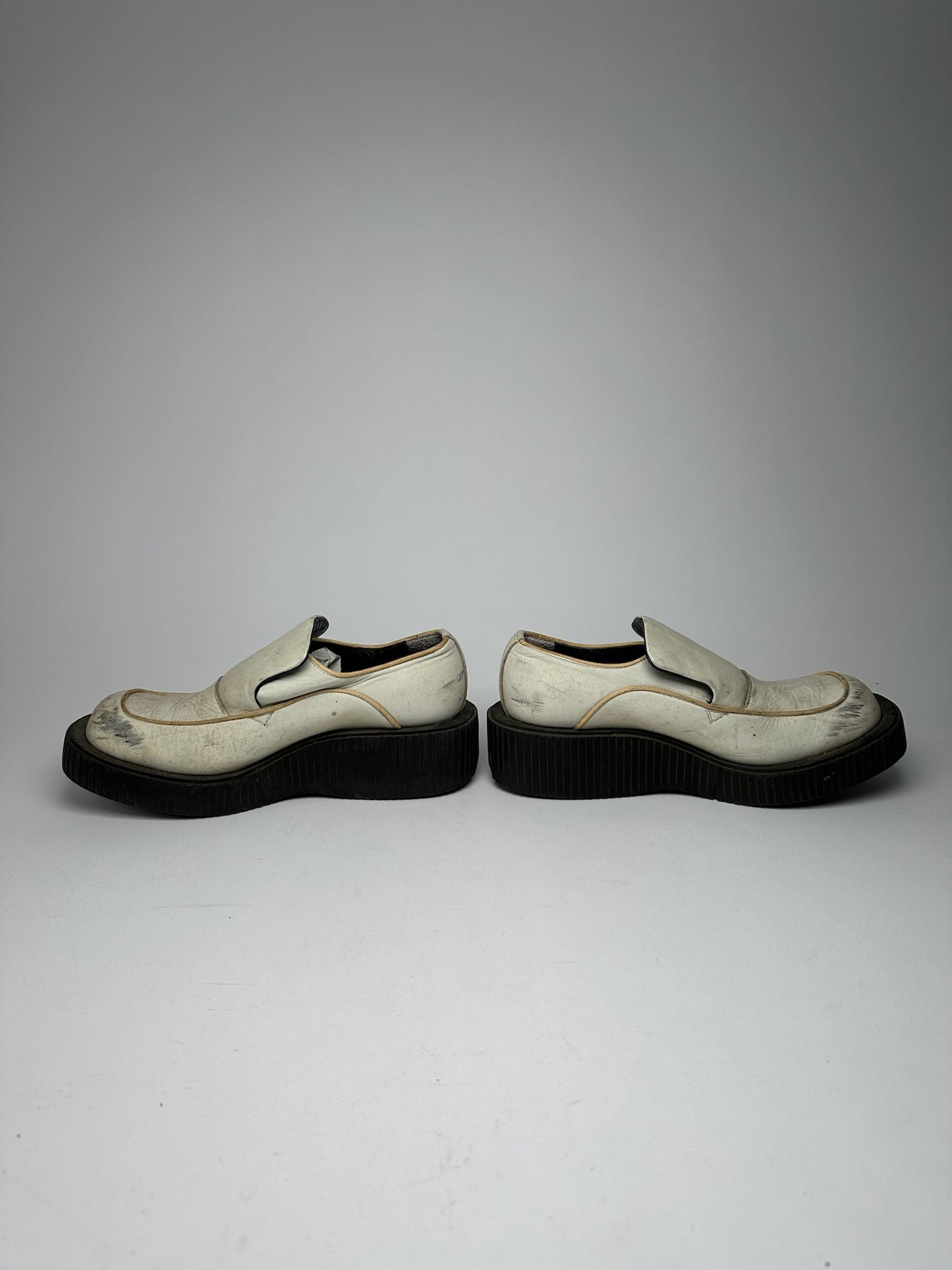 Vintage Jean Paul Gaultier Leather Sneaker Black White