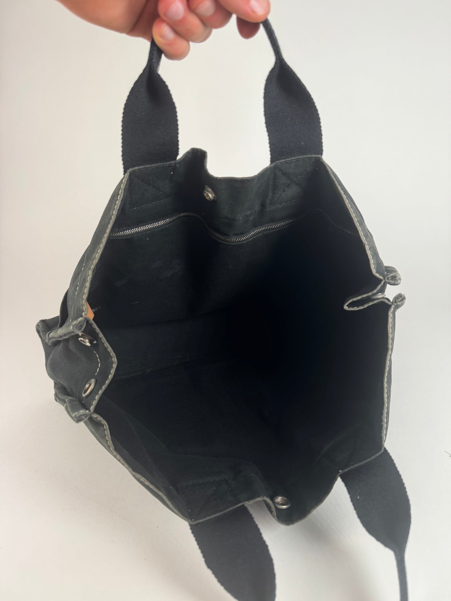 Vintage Hermes Shopper bag black