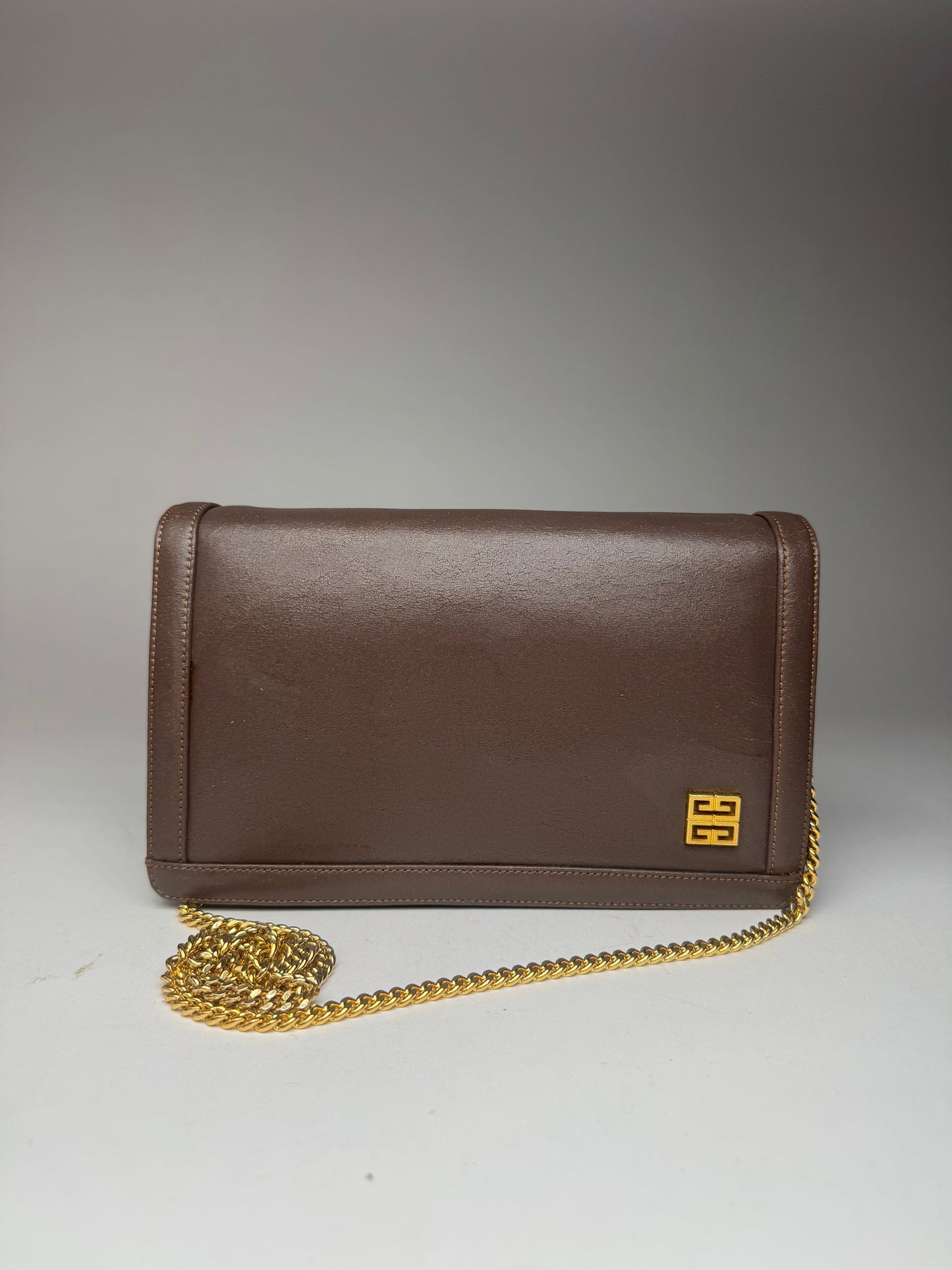 Vintage Givenchy 4G leather bag brown