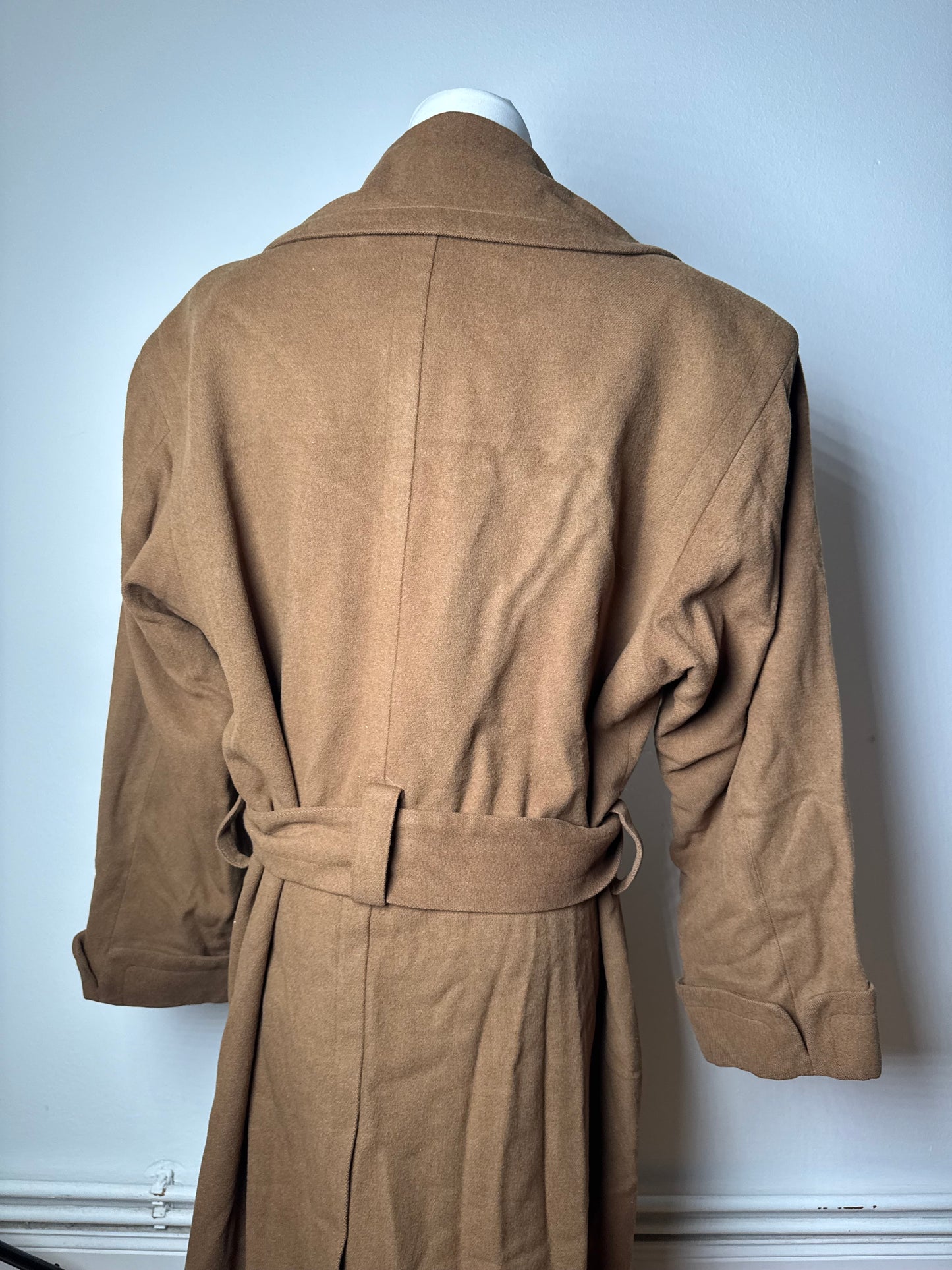Vintage Yves Saint Laurent Wool Trenchcoat M Brown