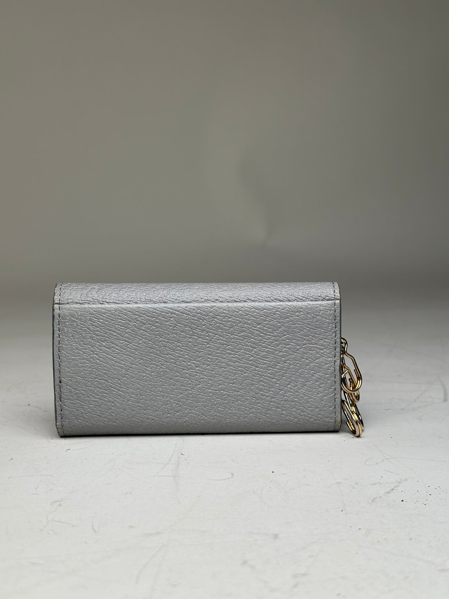 Vintage Vivienne Westwood Leather Wallet Grey Gold-tone