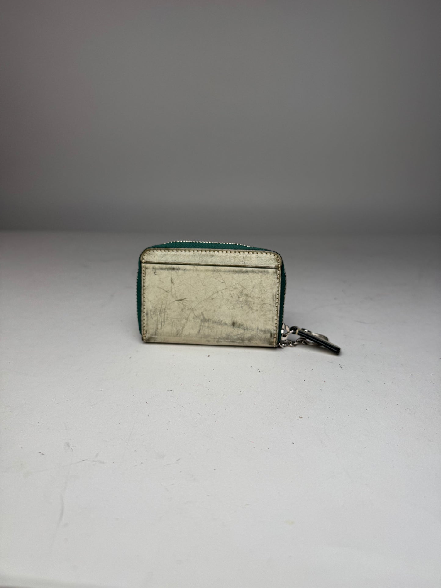 Vintage Vivienne Westwood Leather Card Holder Silver