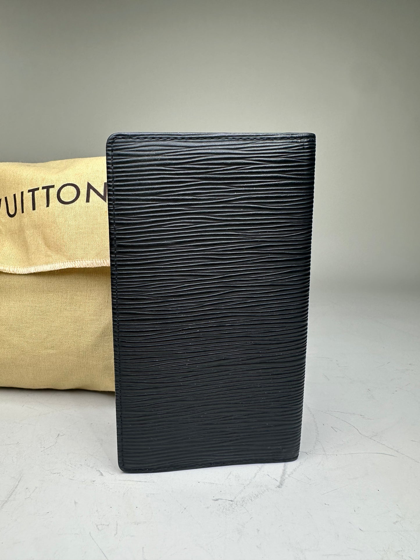 Vintage Louis Vuitton Epi Leather Wallet Black