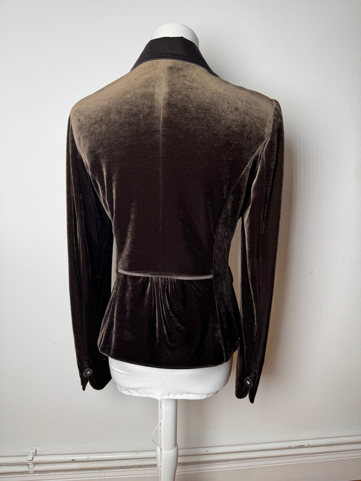 Vintage Courreges Velvet Blazer brown 40/L