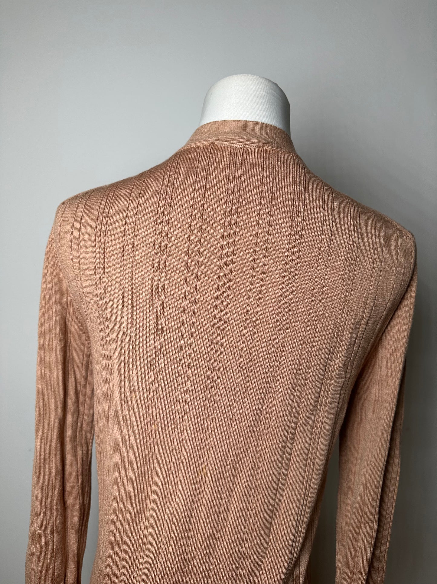 Vintage Chloé Viscose Knit Cardigan Soft Pink XXL