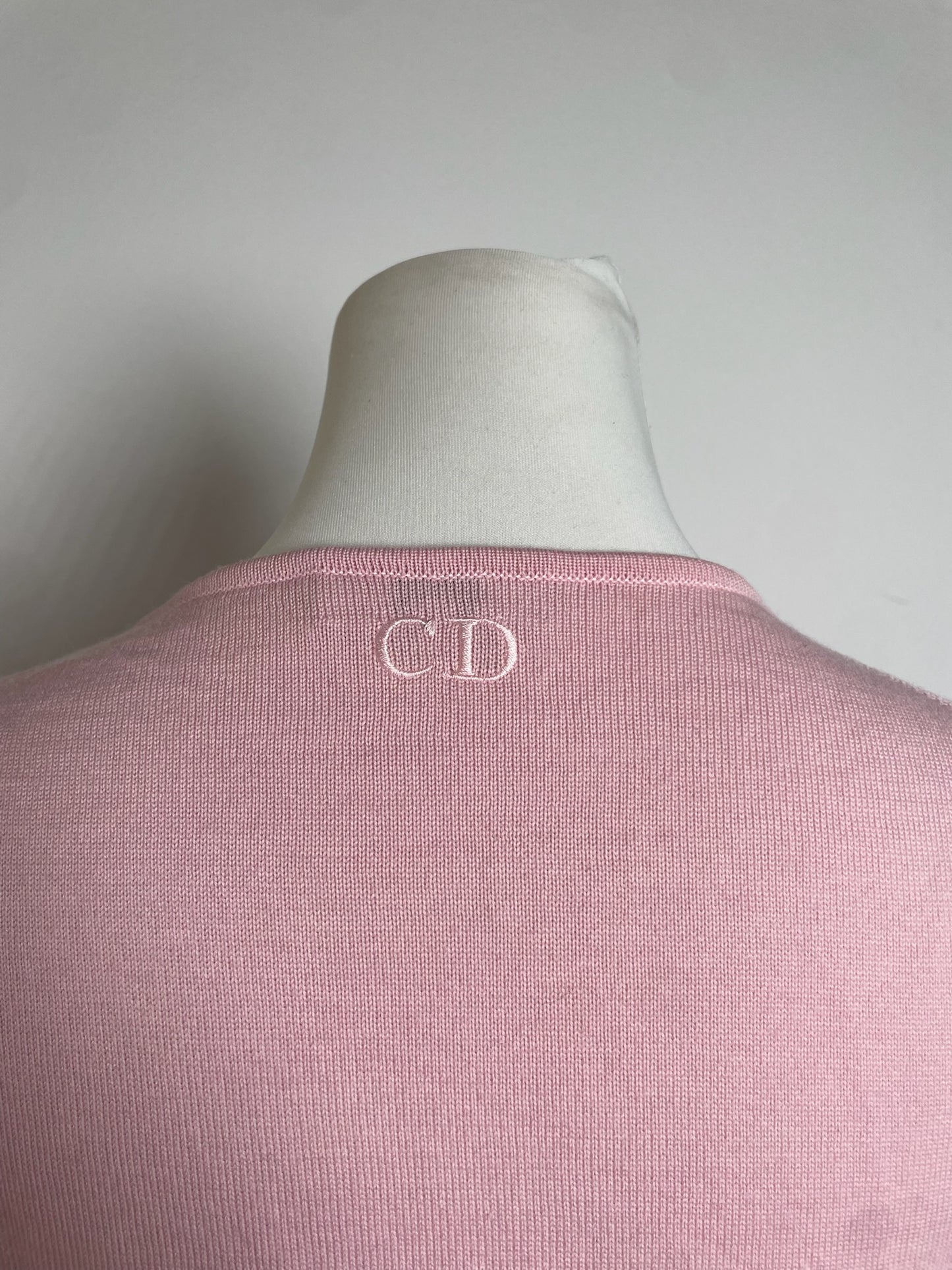 Dior Ribbed Cotton Sweater Pink