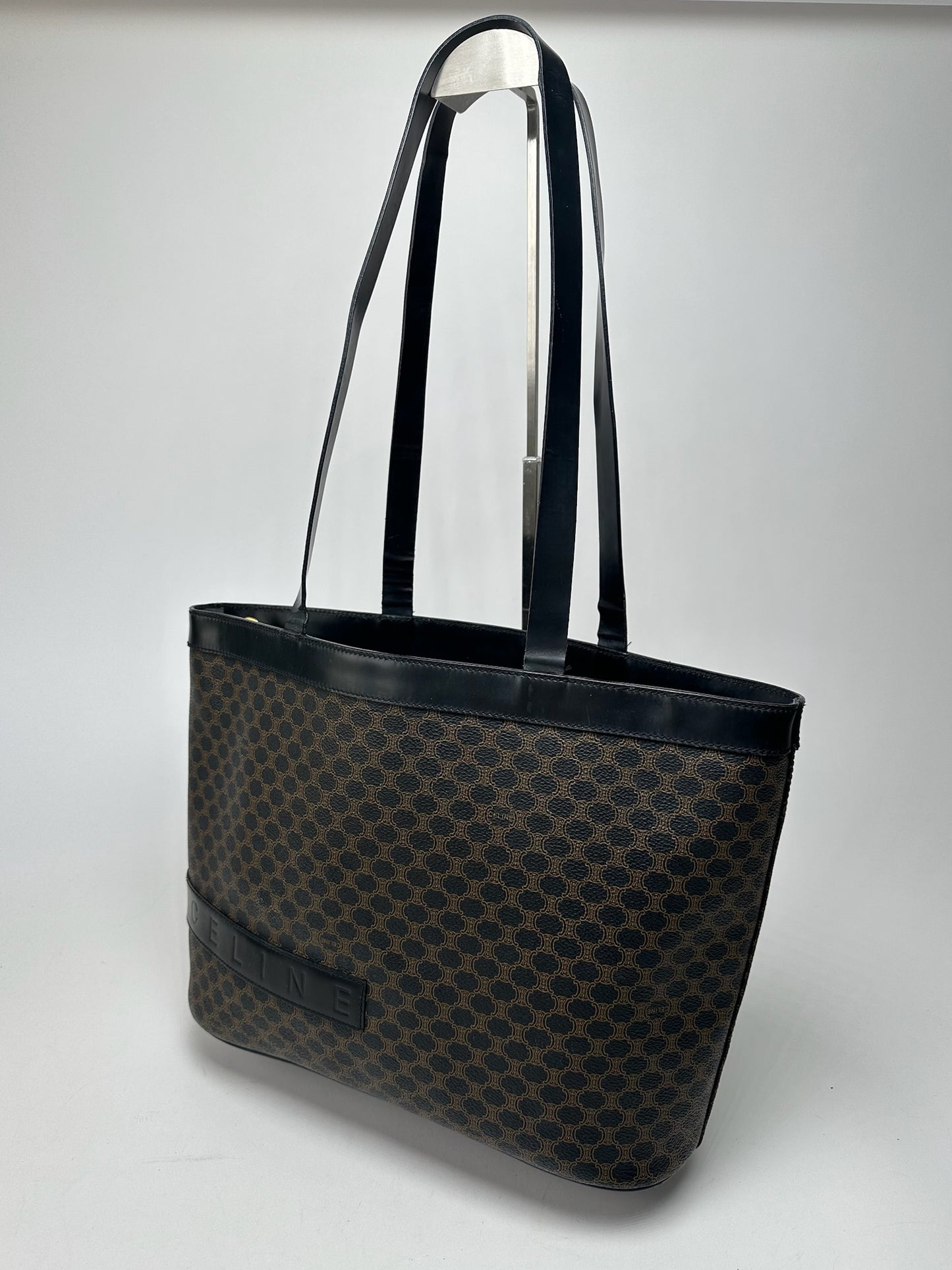 Vintage Celine Paris Leather monogram bag