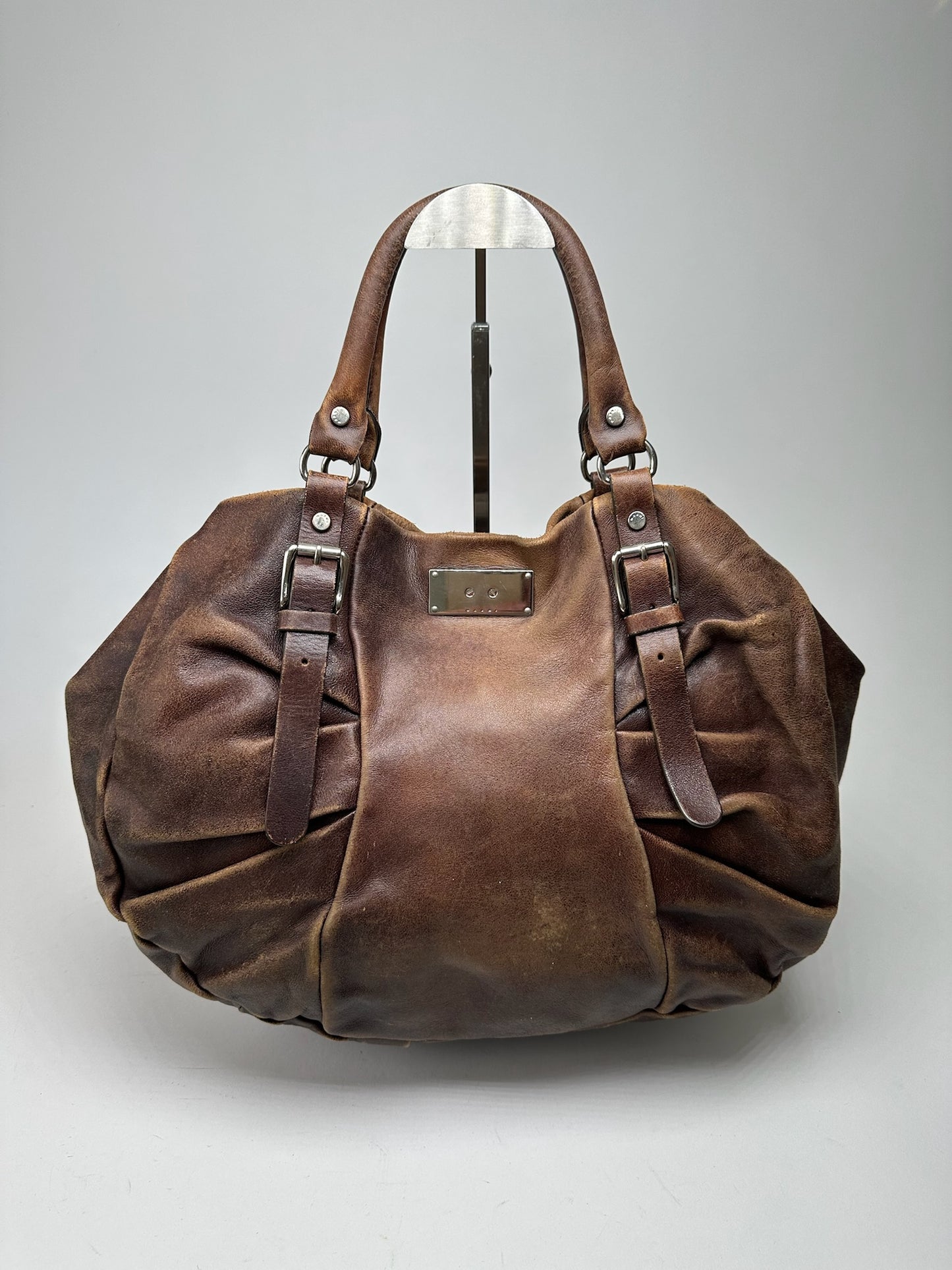 Vintage Marni Leather Shopper bag brown