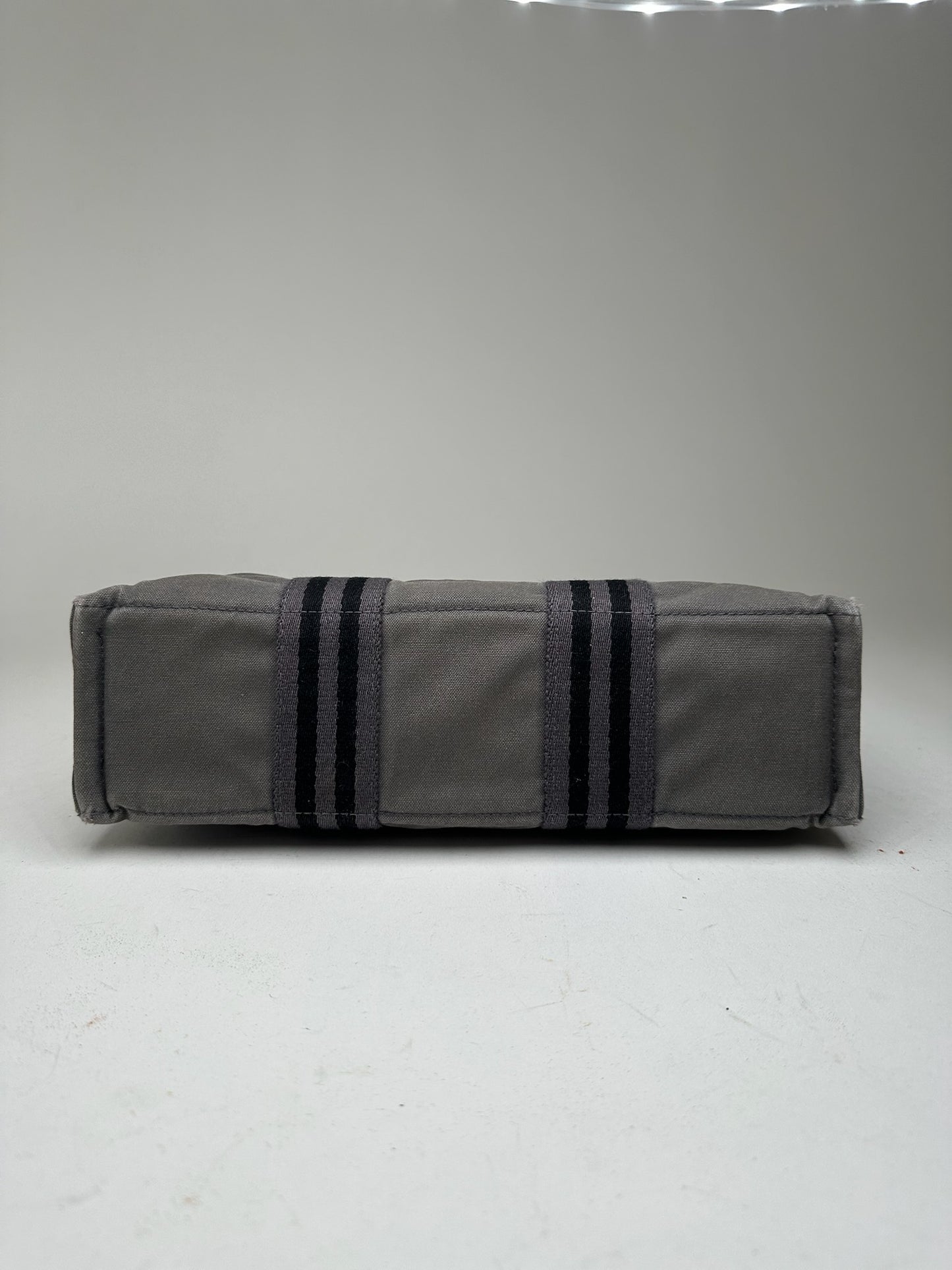 Vintage Hermes Canvas Shopper grey