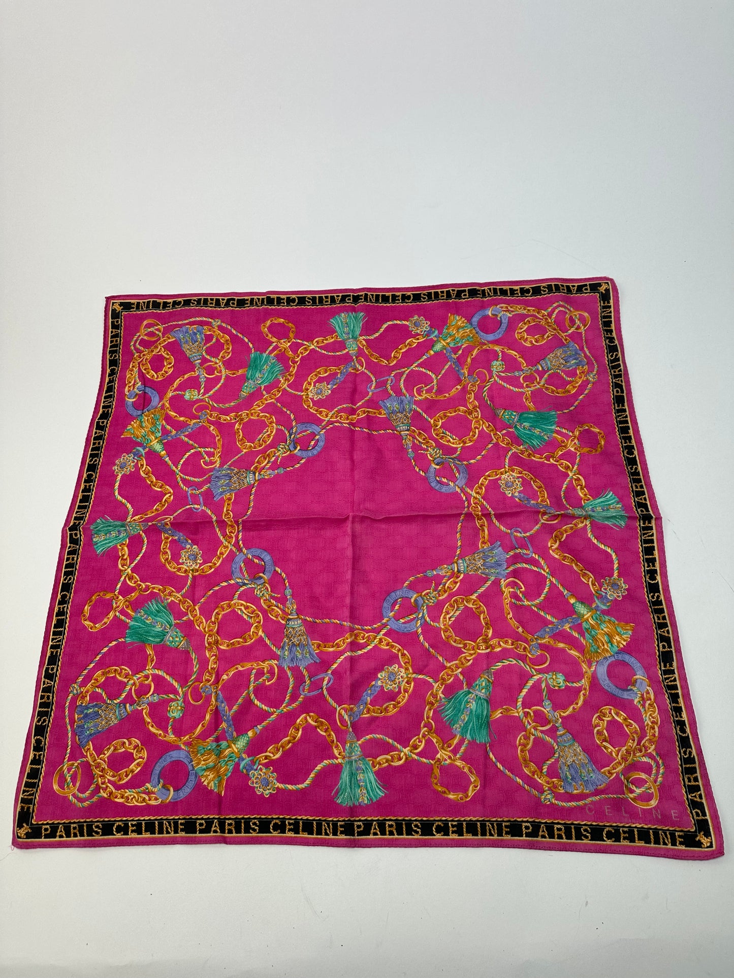 Vintage Celine Paris scarf Purple