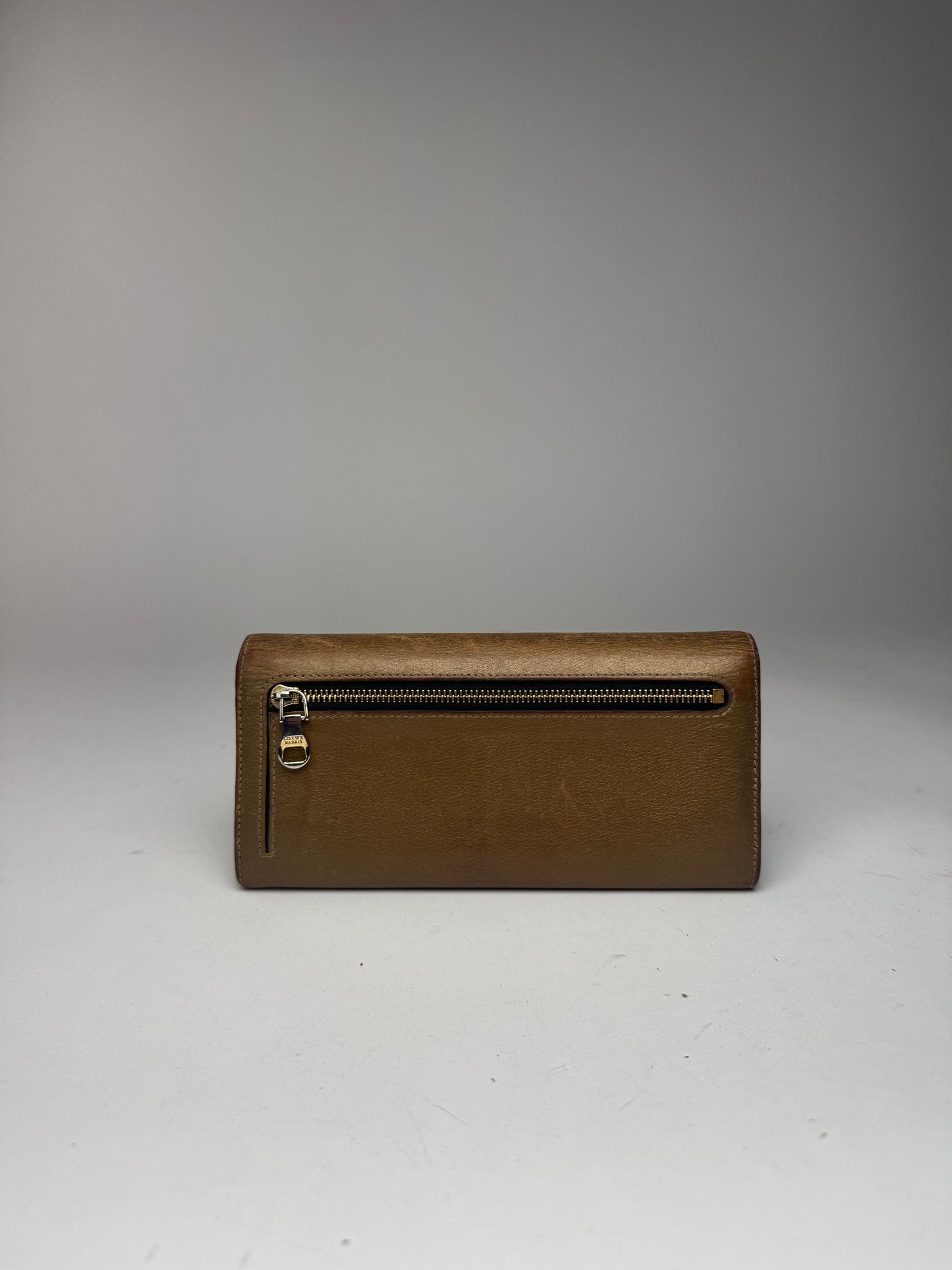 Vintage Loewe Madrid anagram leather wallet golden