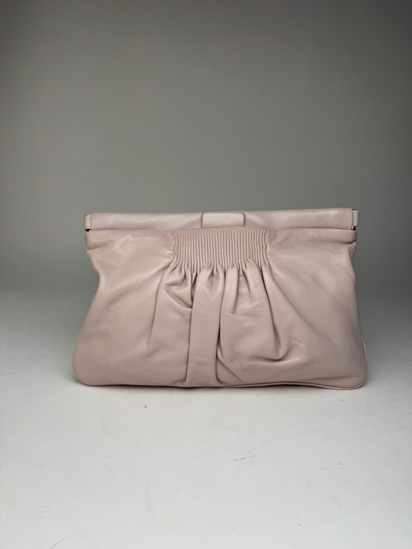 Pochette vintage en cuir rose Miu Miu