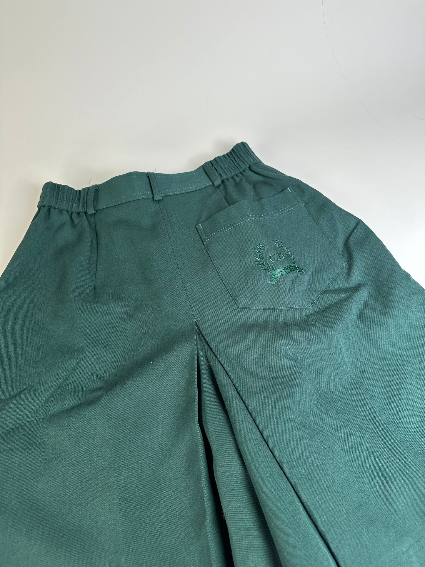 Vintage Dior Cotton Shorts Forest Green M