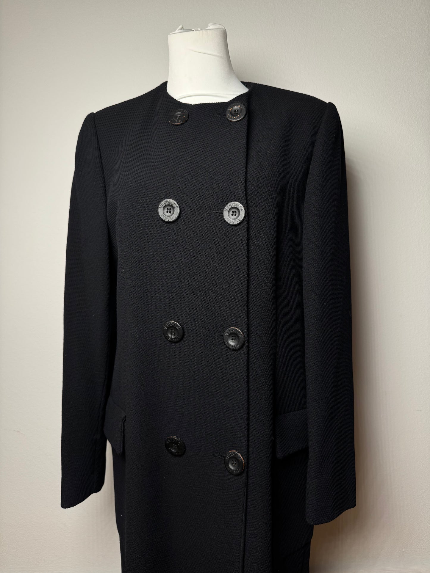 Vintage Gianni Versace Wool Trenchcoat L