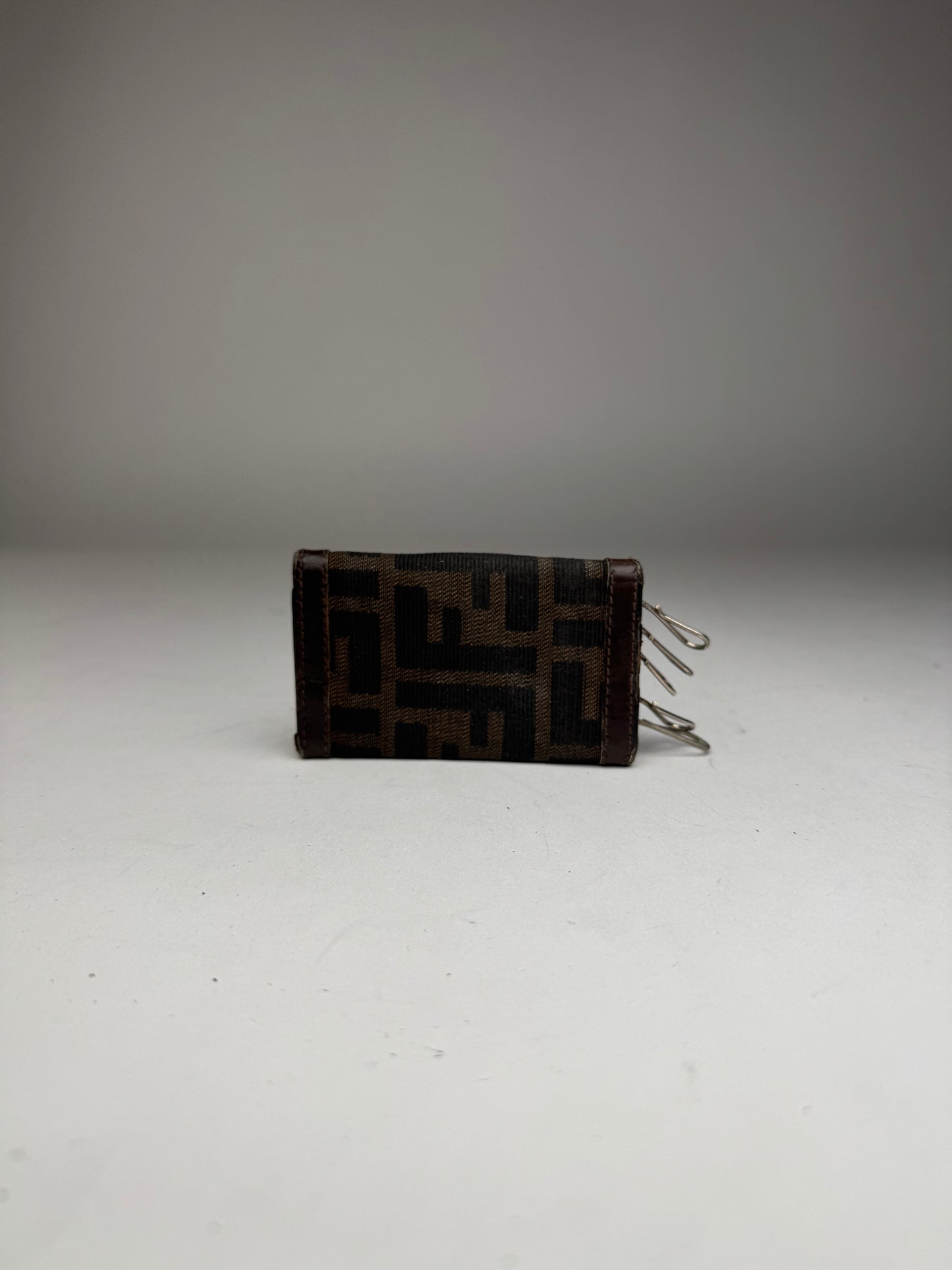 Vintage Fendi Roma FF monogram Key Holder Brown