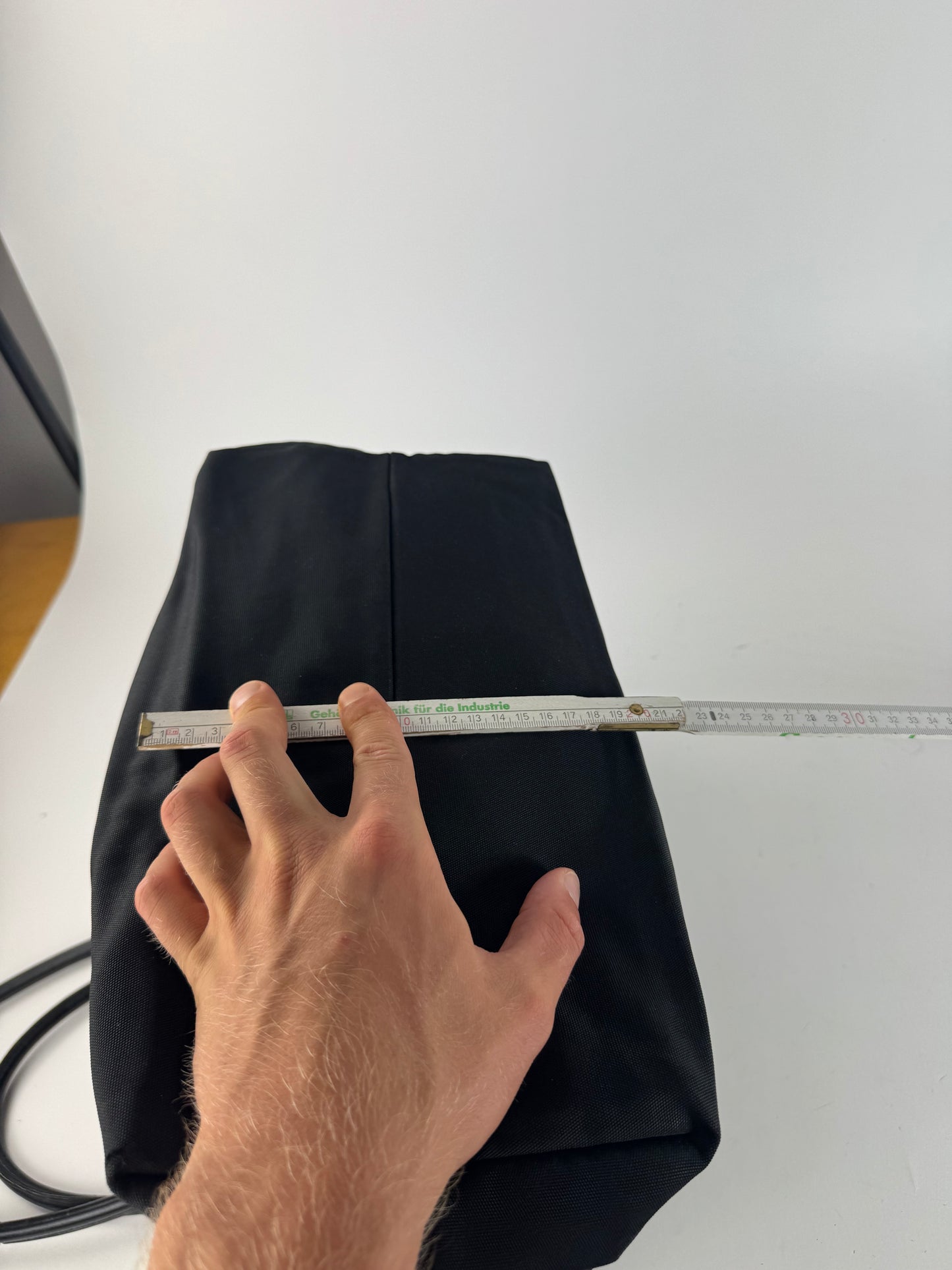 Sac vintage en cuir et coton Gucci noir